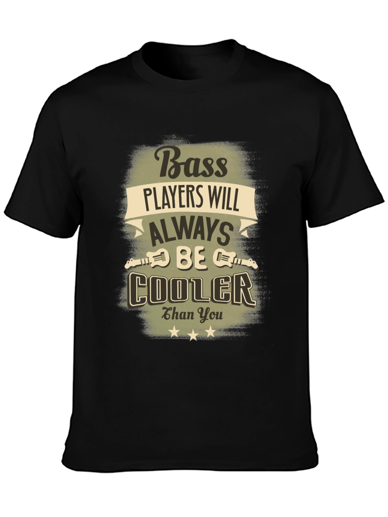 Black Bass Players Will Always Be Cooler T-Shirt view 3