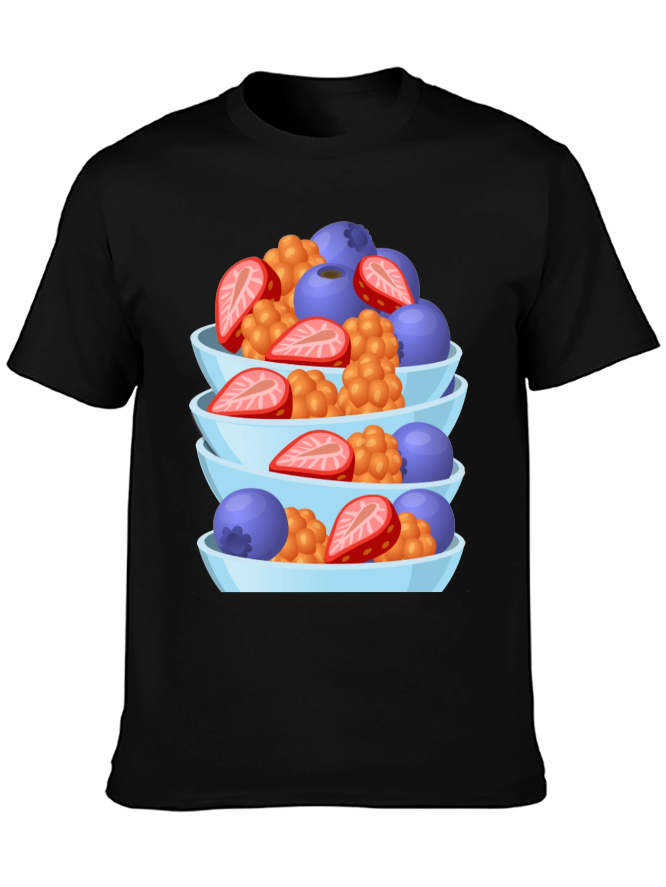 Black Fruit Stack Tee - Stylish & Unique Design! view 3