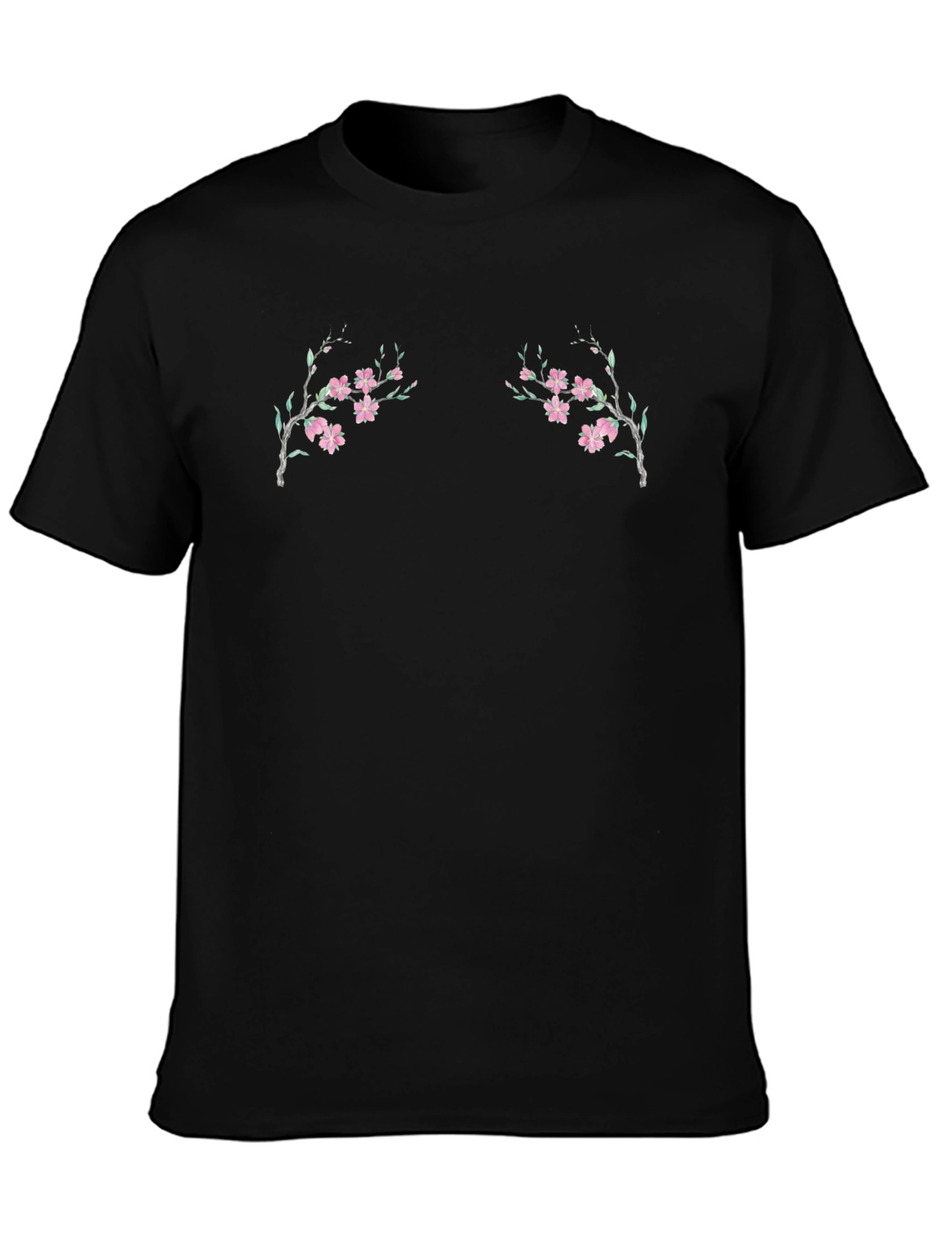 Black Black Cherry Blossom T-Shirt view 3