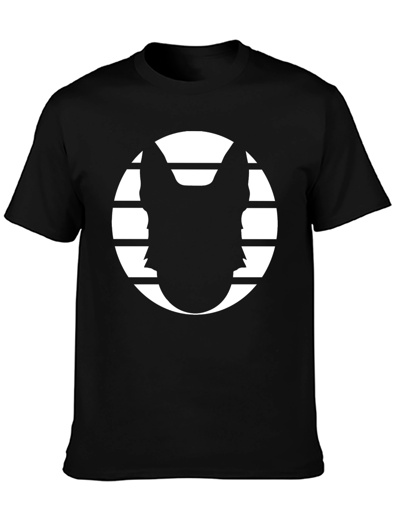 Black Striking Dog Silhouette Tee view 3