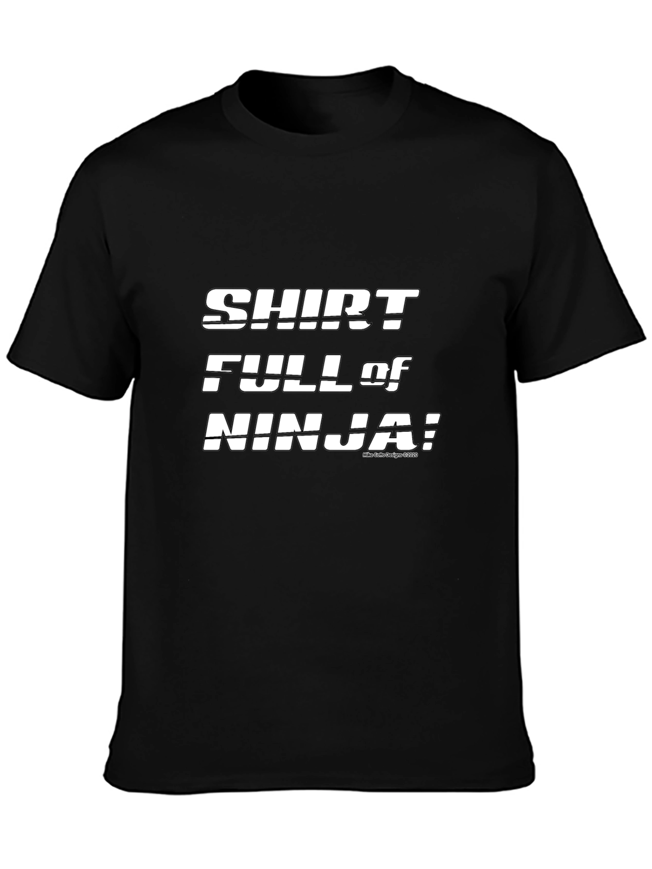 Black Shirt Full of Ninja! Graphic T-Shirt view 3
