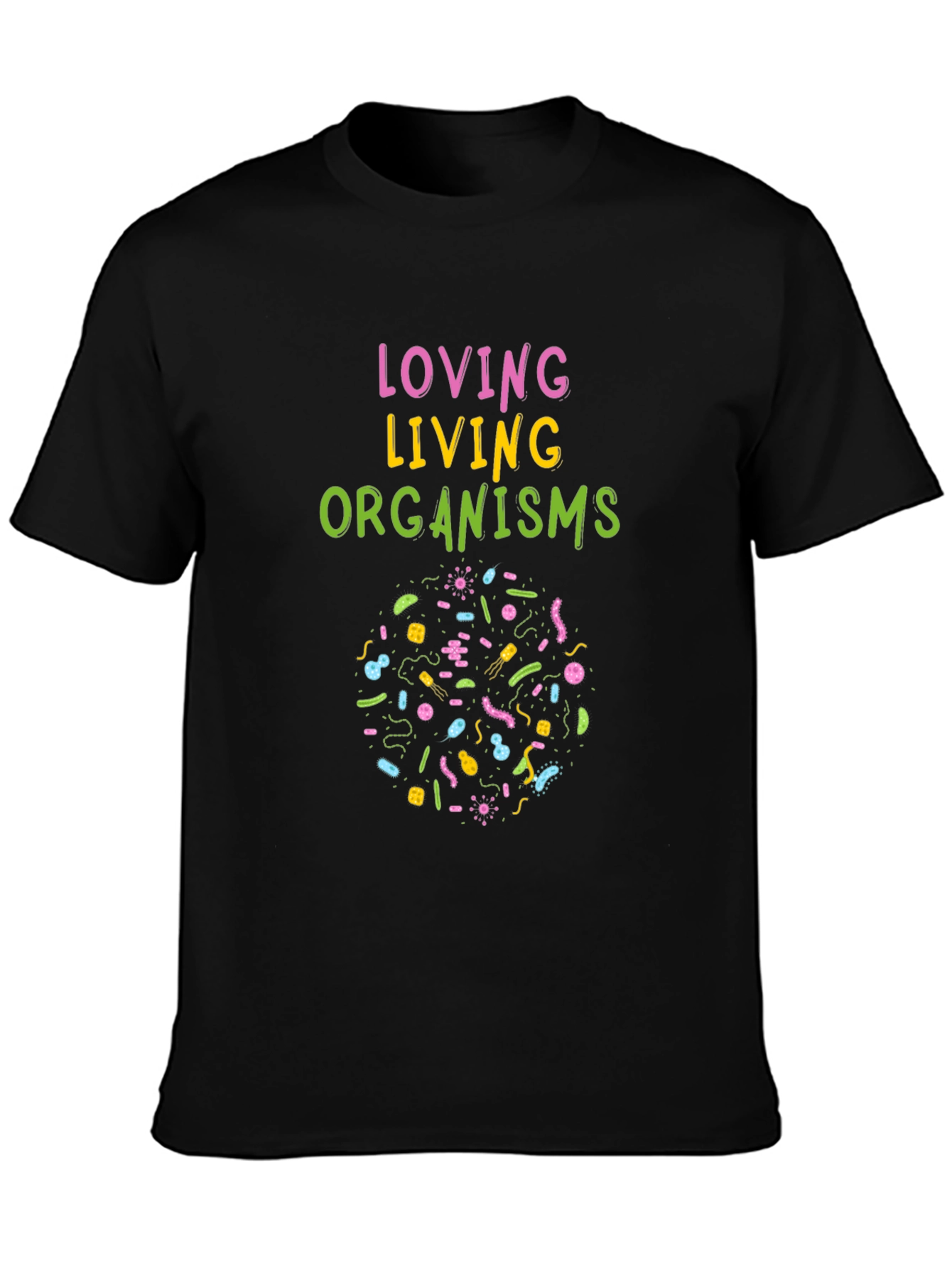 Black Loving Living Organisms Graphic Tee view 3