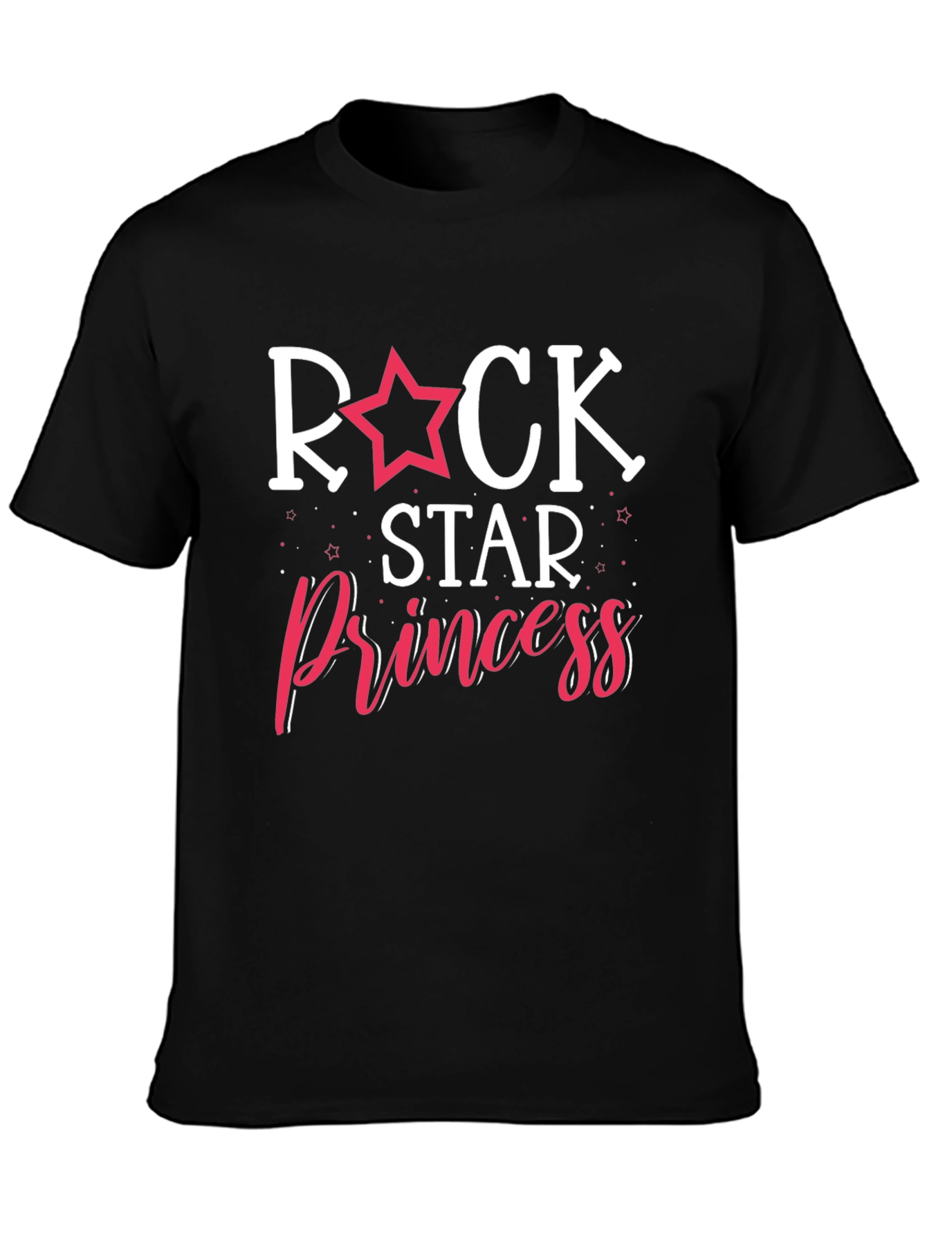 Black Rock Star Princess Graphic T-Shirt - Black view 3