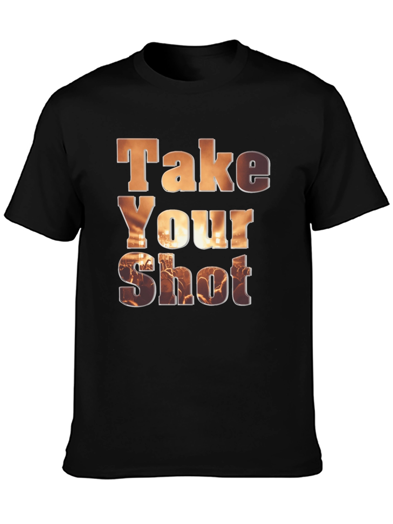 Black Take Your Shot Graphic T-Shirt view 3