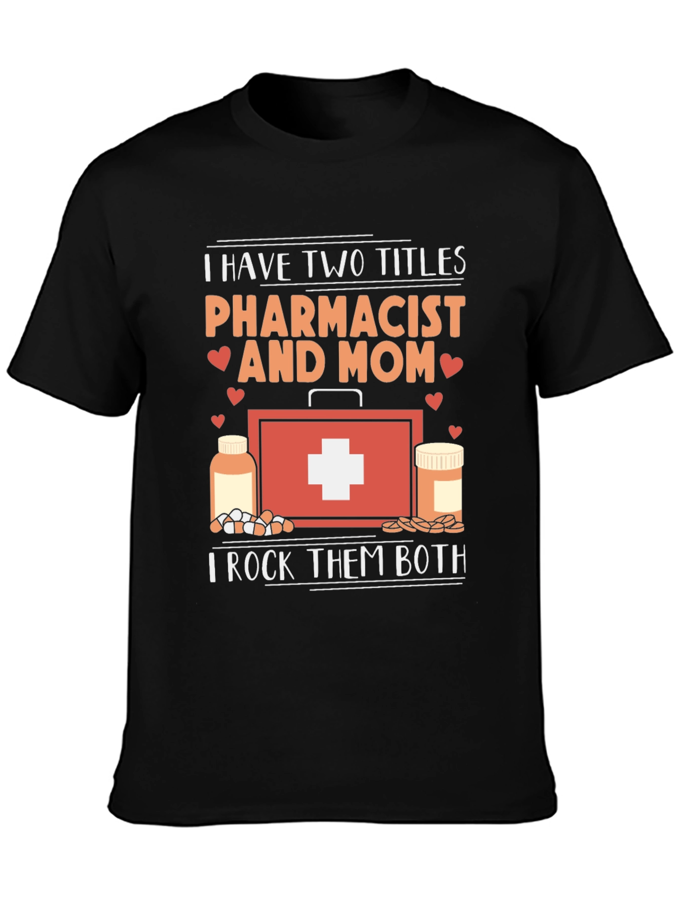 Black Pharmacist Mom T-Shirt - Two Titles, Rocks Them Both! view 3