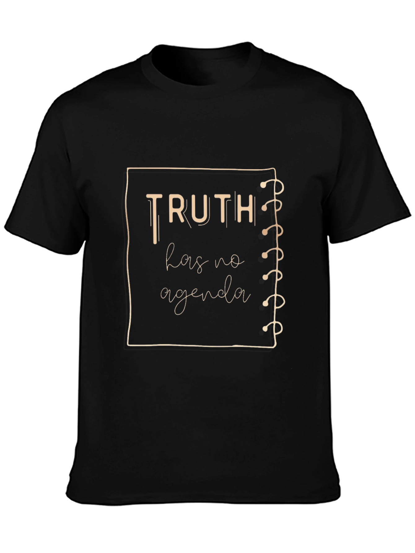 Black Truth Has No Agenda Graphic Tee - Soft Cotton Blend view 3
