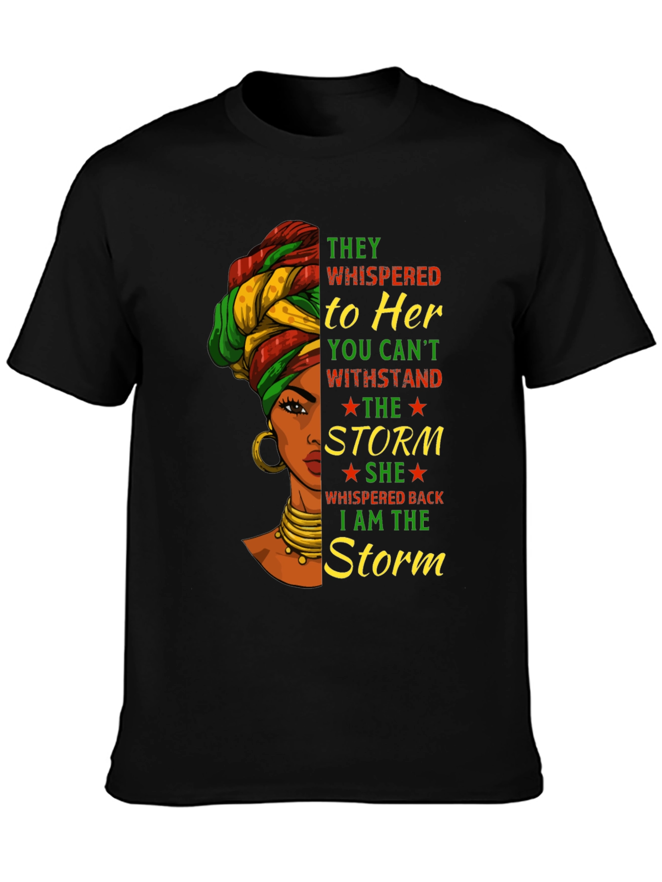 Black I am the Storm Graphic T-Shirt view 3