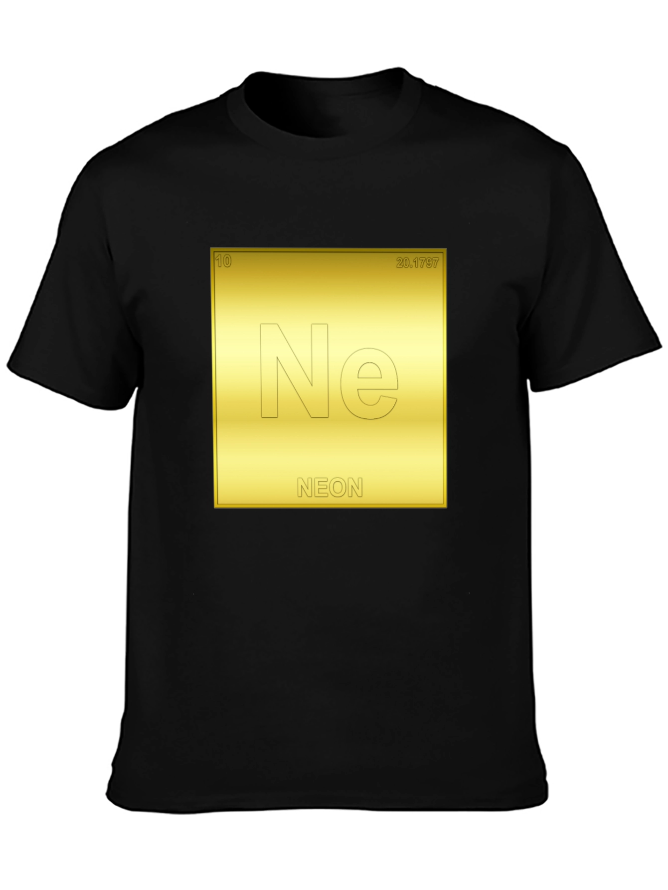 Black Neon Element T-Shirt - Science Tee view 3
