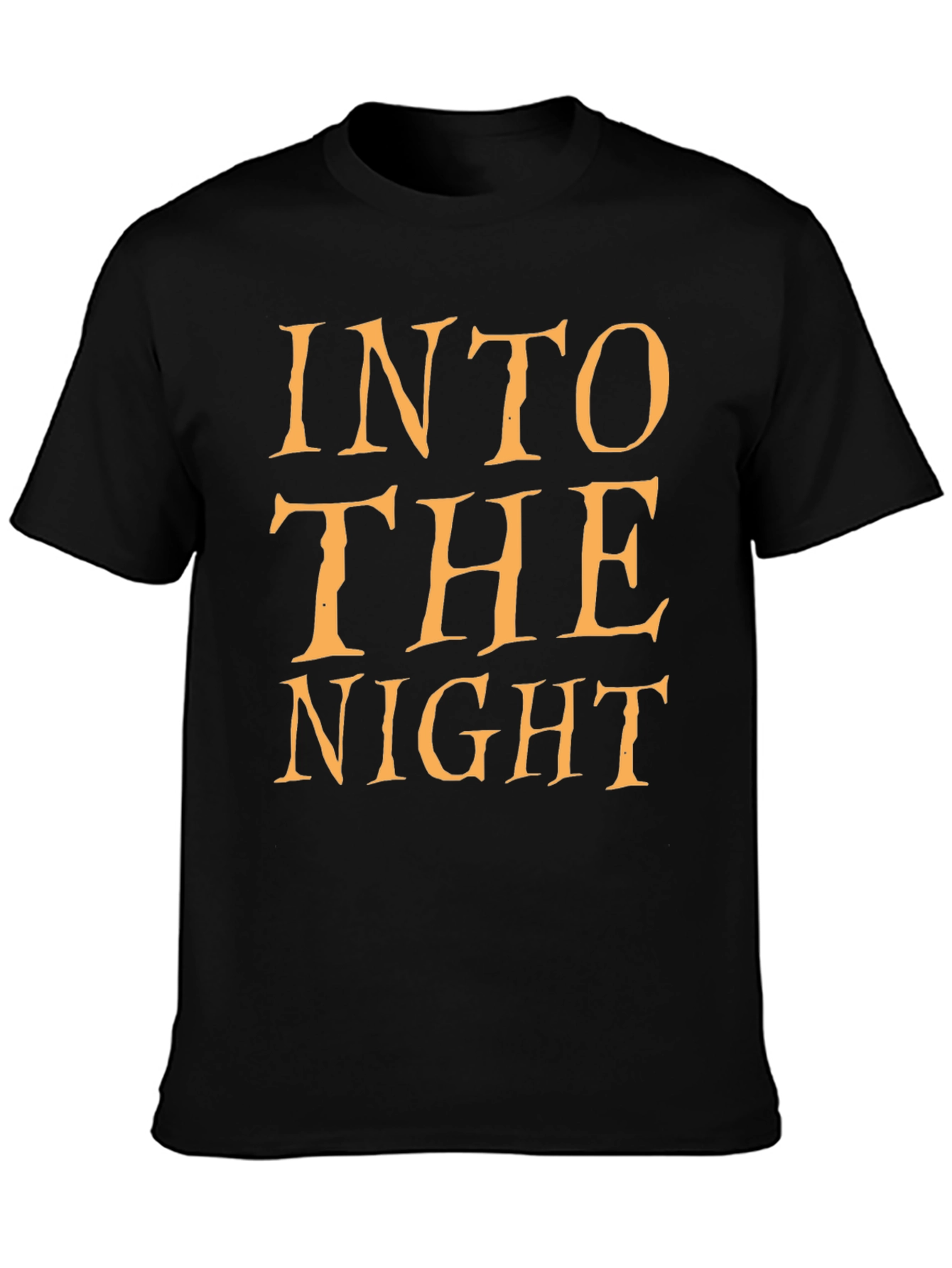 Black Into The Night Black Graphic T-Shirt view 3