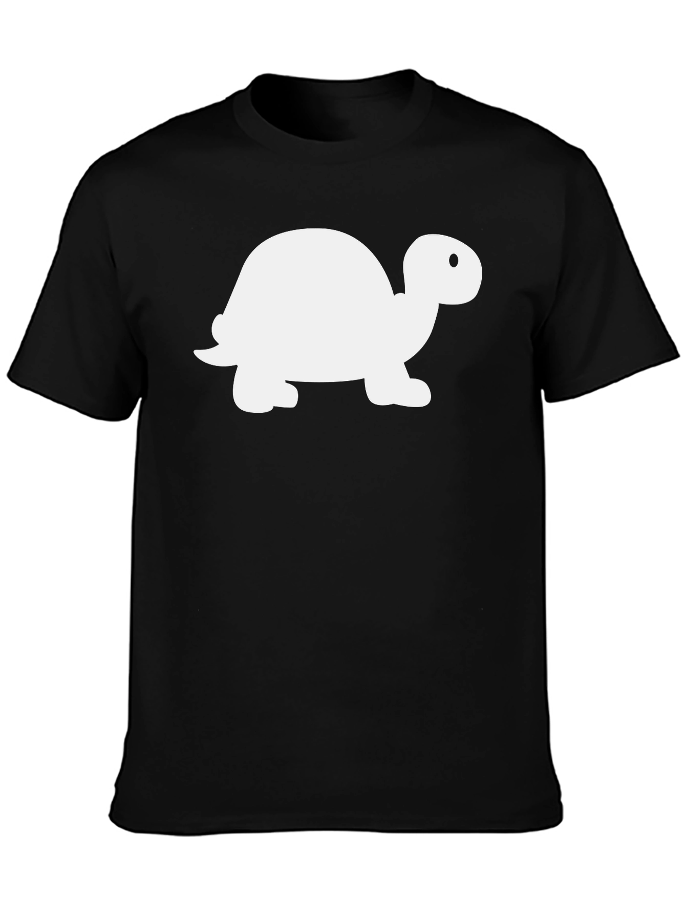 Black Turtle Graphic Tee - Black Cotton Comfort view 3