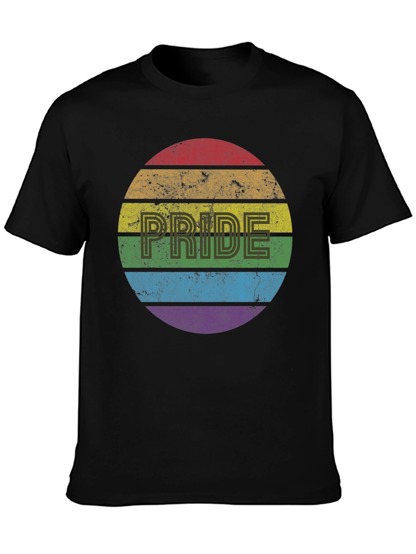 Black Pride Rainbow T-Shirt - Men's Graphic Tee view 3