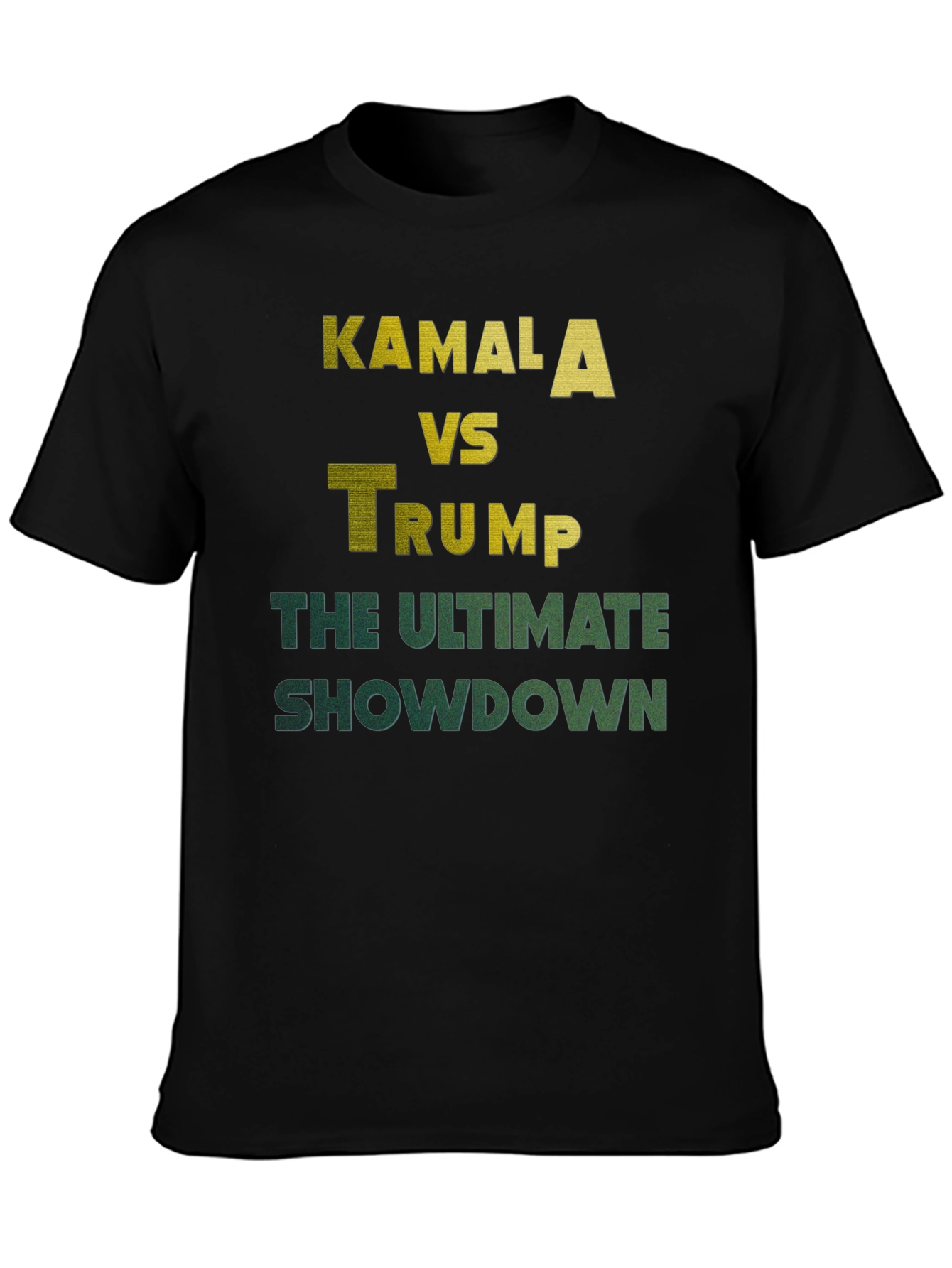 Black Kamala vs Trump T-Shirt: The Ultimate Showdown Tee view 3