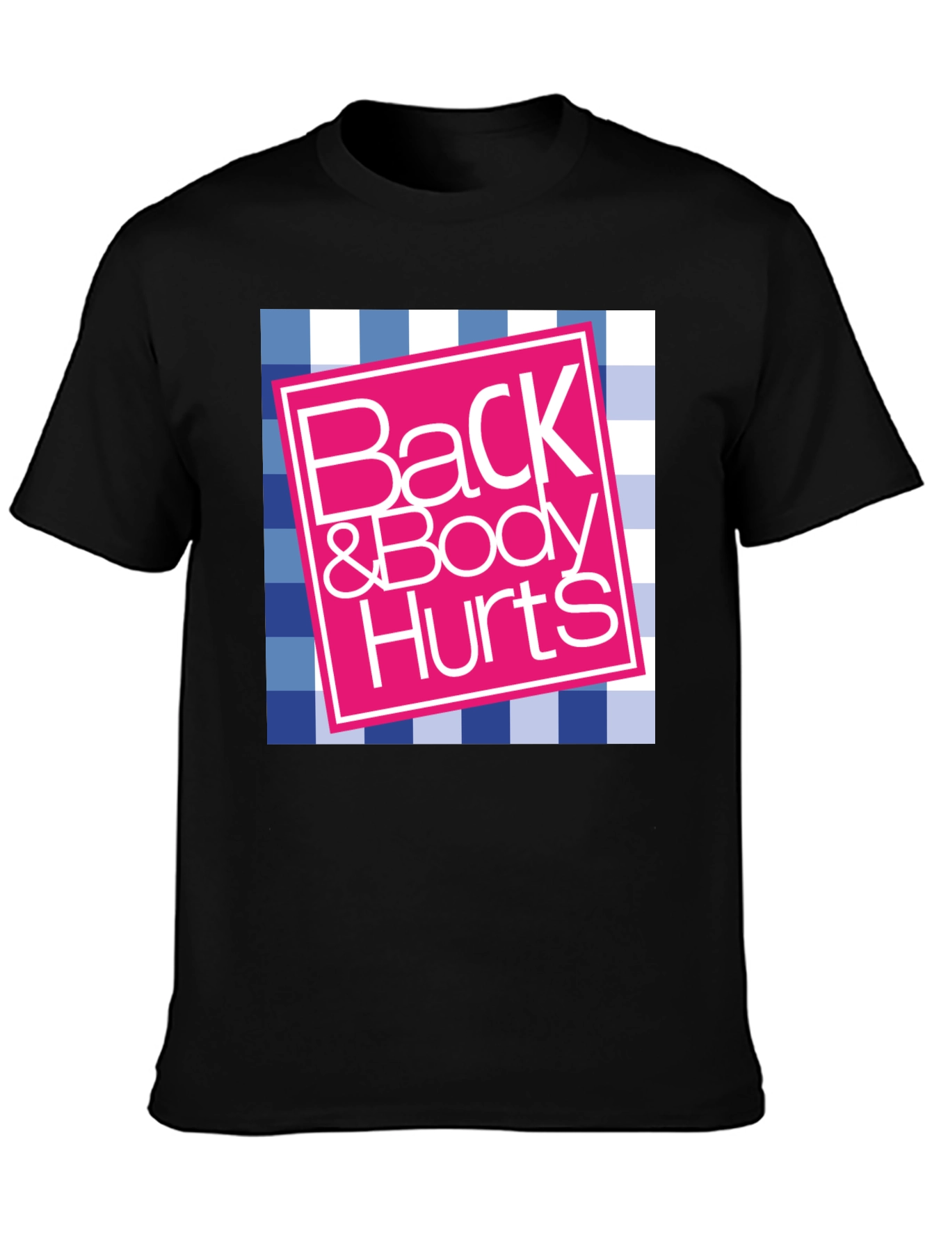 Black Back & Body Hurts Graphic Tee view 3