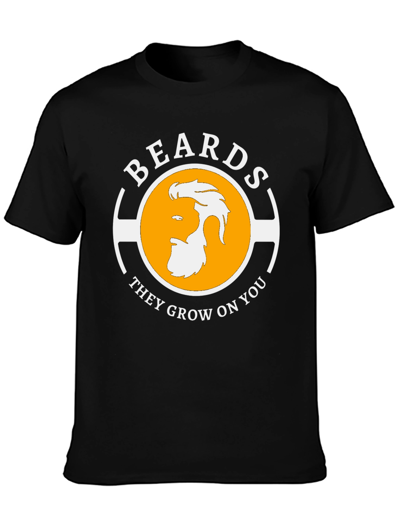 Black Beards They Grow On You Black T-Shirt view 3