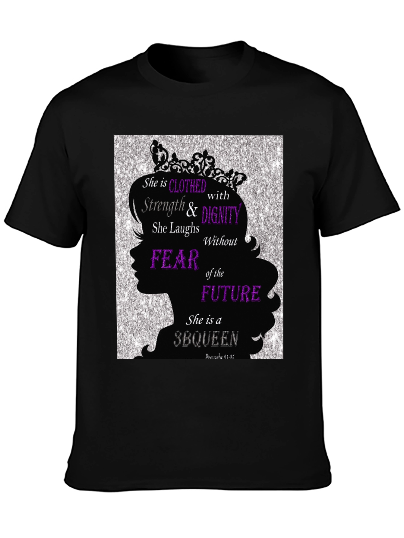Black Empowered Woman T-Shirt: Strength & Dignity view 3