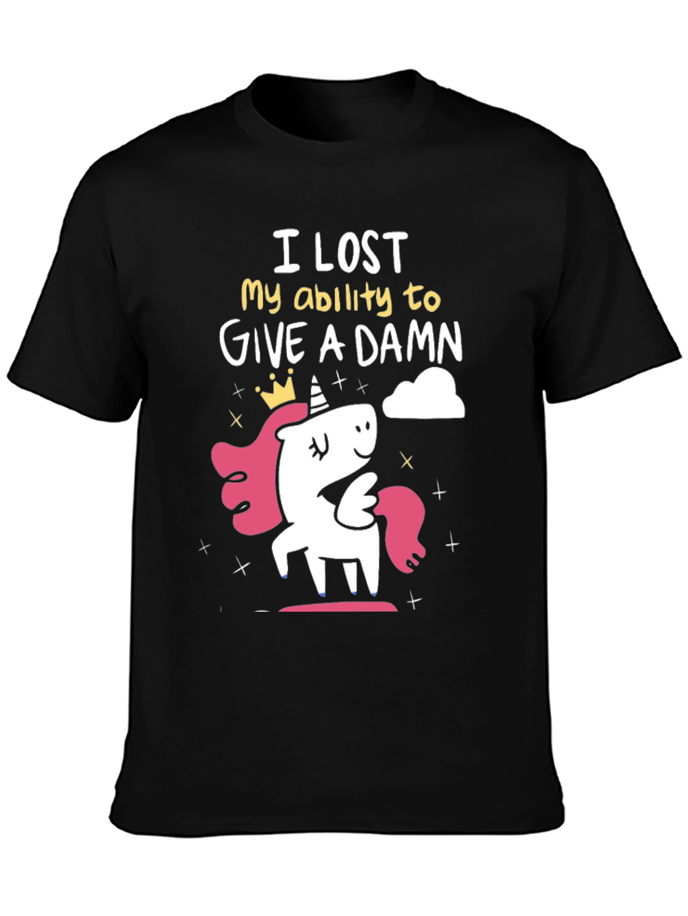 Black I Lost My Ability T-Shirt view 3