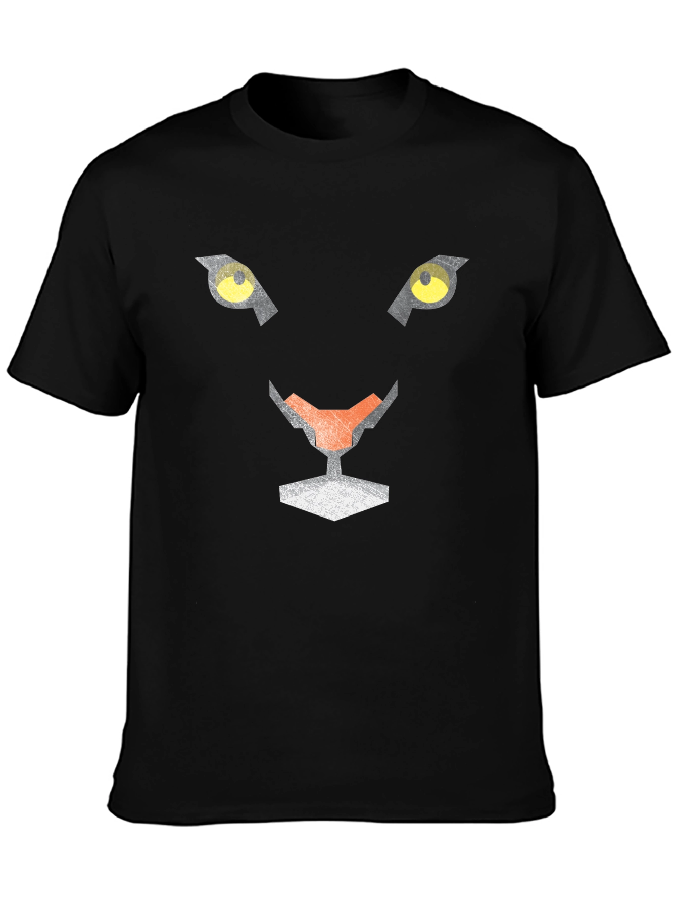 Black Geometric Black Panther Graphic Tee view 3