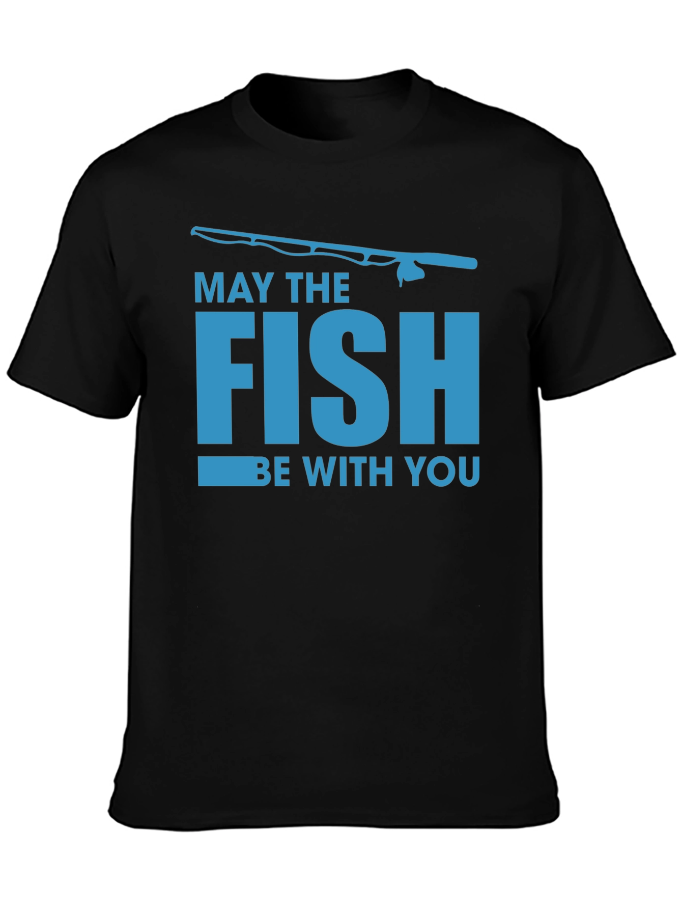 Black May The Fish Be With You Black T-Shirt view 3