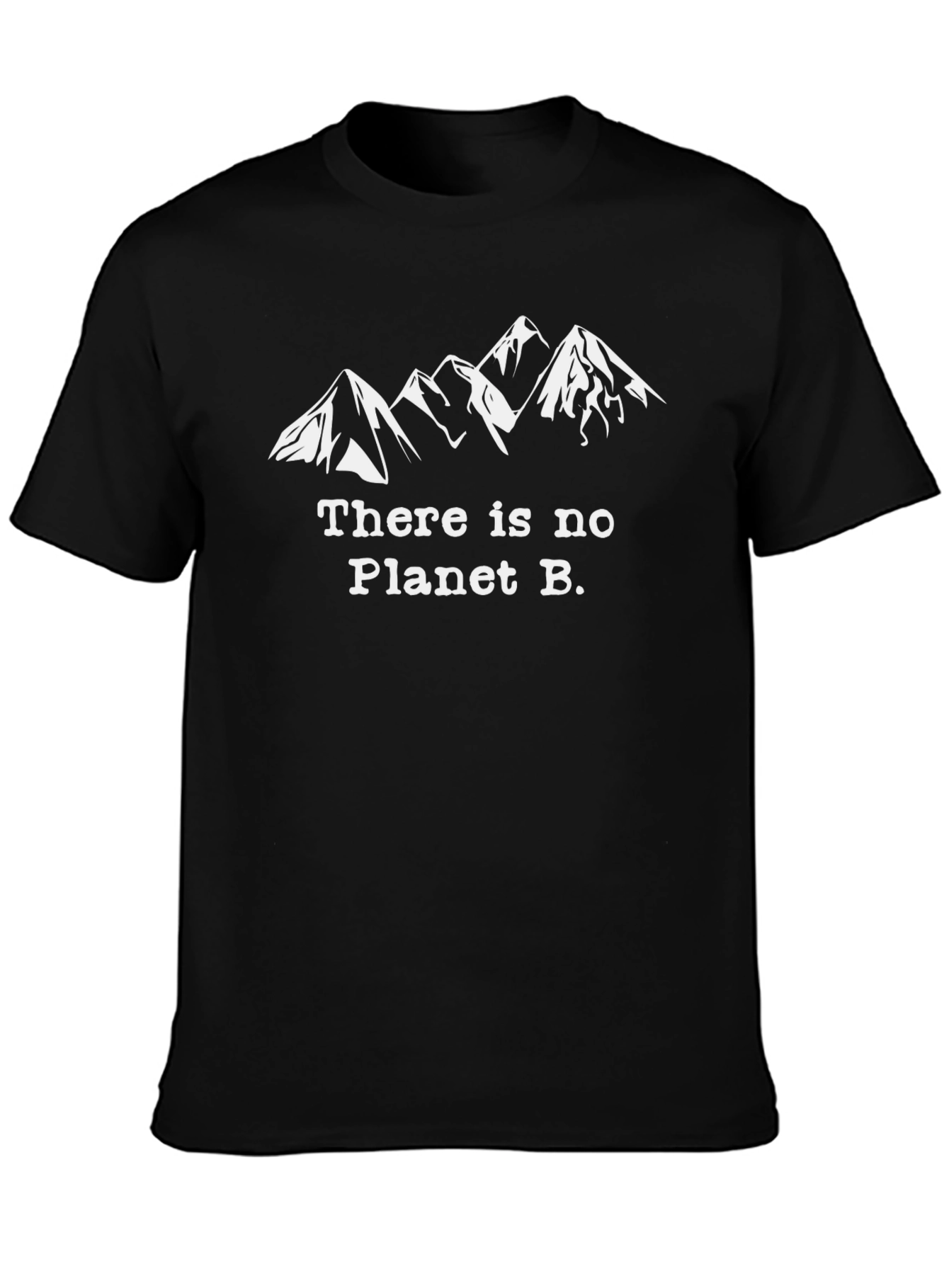 Black There is No Planet B Graphic Tee view 3