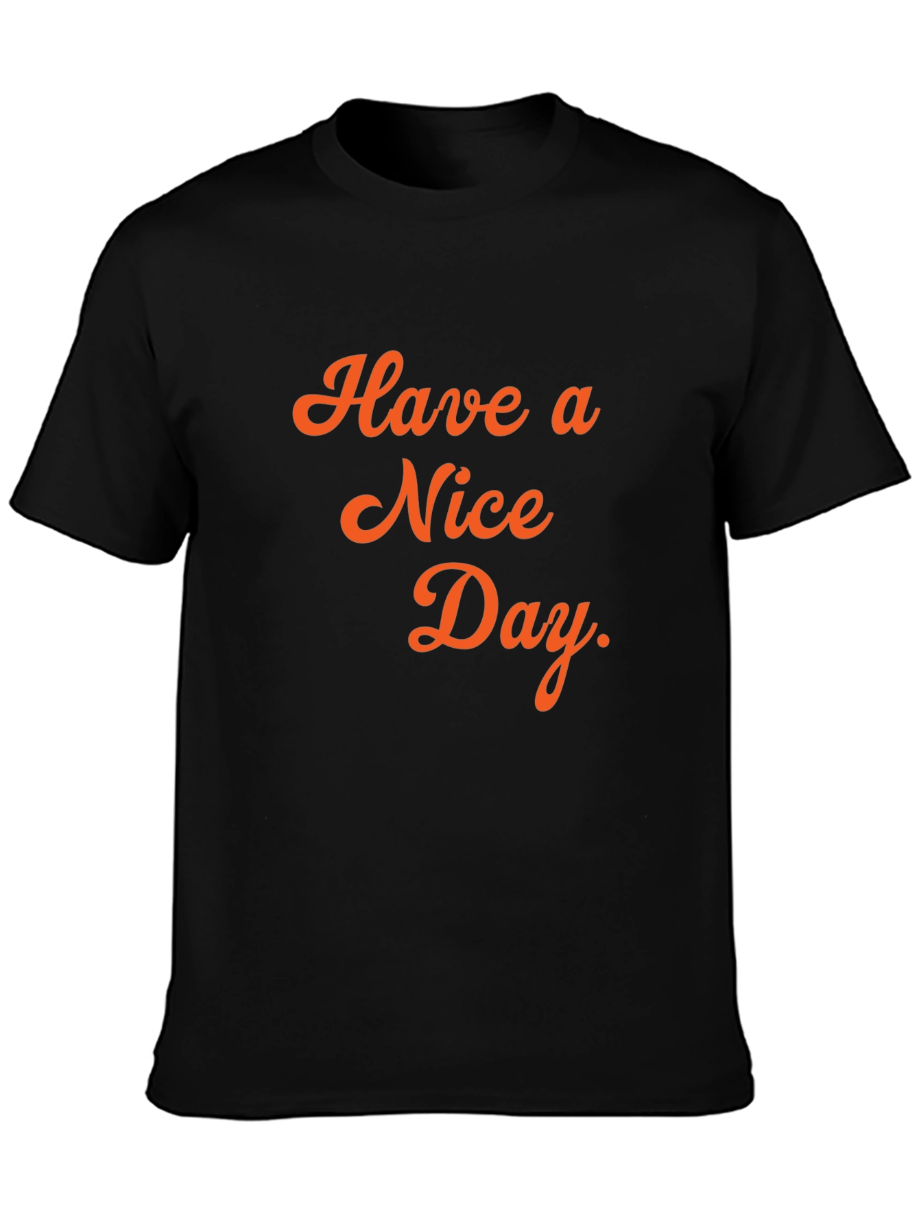 Black Have a Nice Day Black Graphic Tee view 3