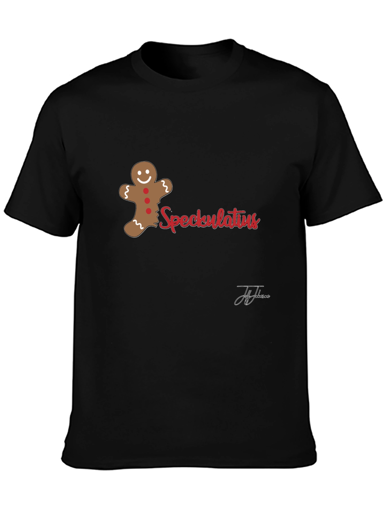 Spekulatius Gingerbread Men Black T-Shirt - 3