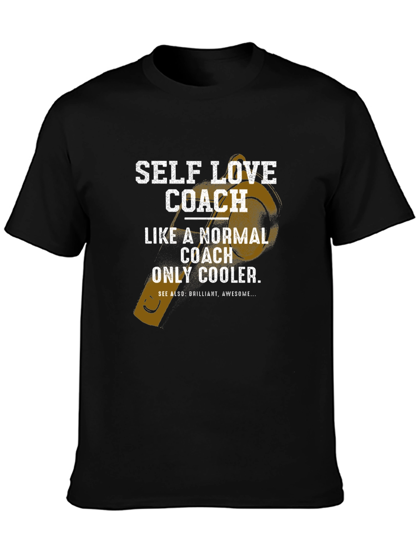 Black Self Love Coach T-Shirt - Unique & Cool Design view 3