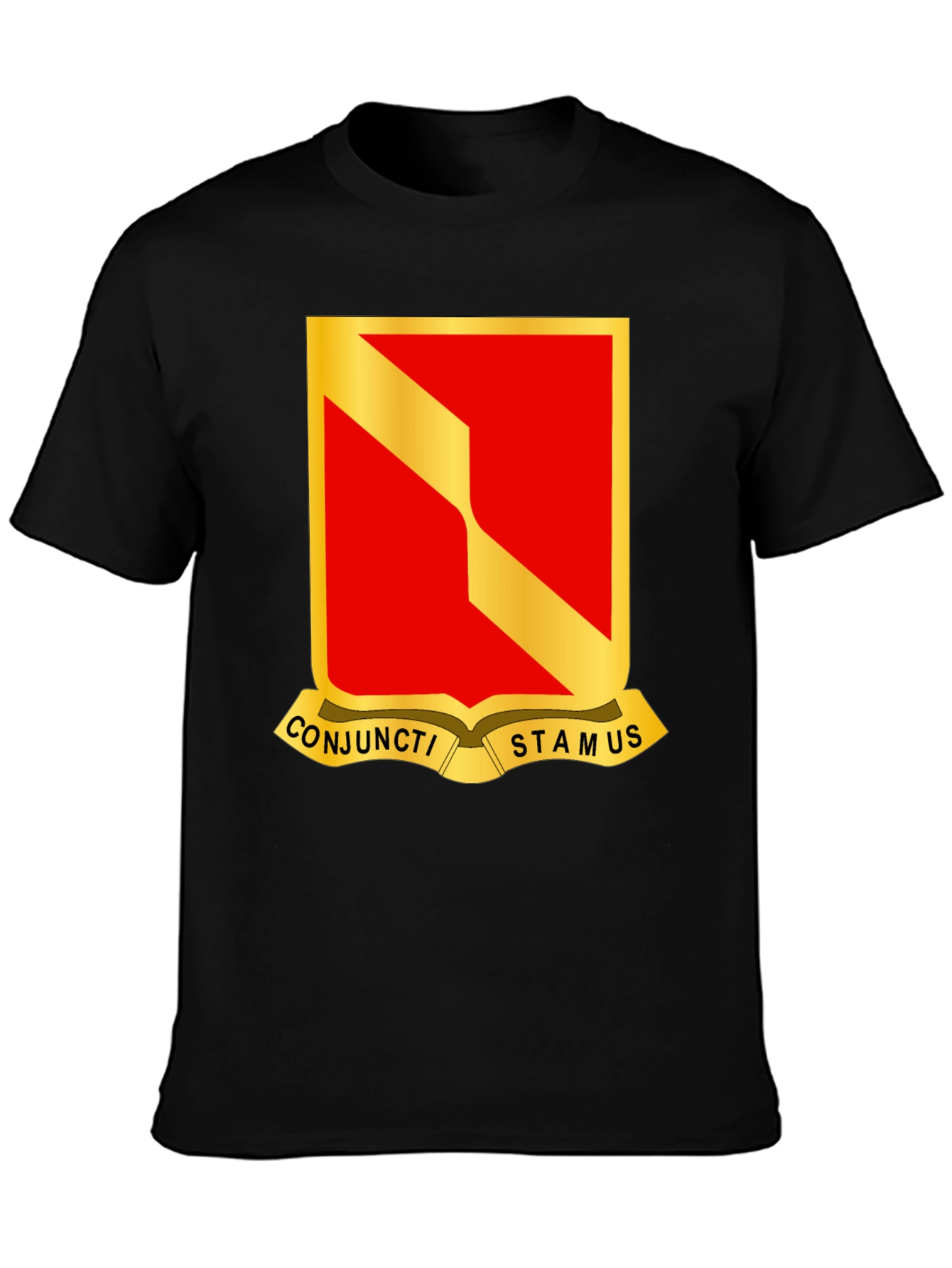 Black Conjucti Stamus T-Shirt - Military Pride view 3