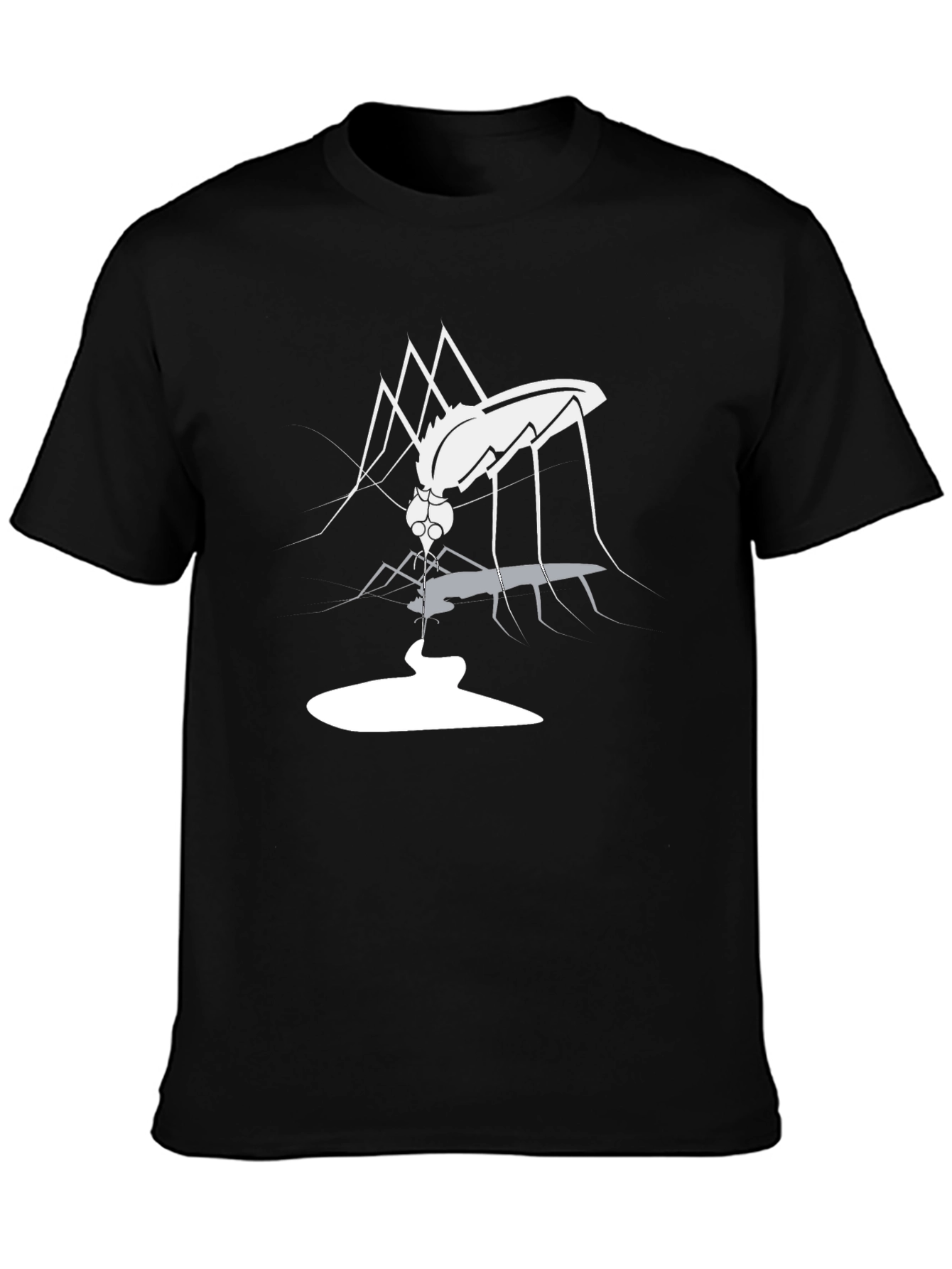 Black Mosquito Graphic T-Shirt - Men's Black Tee view 3