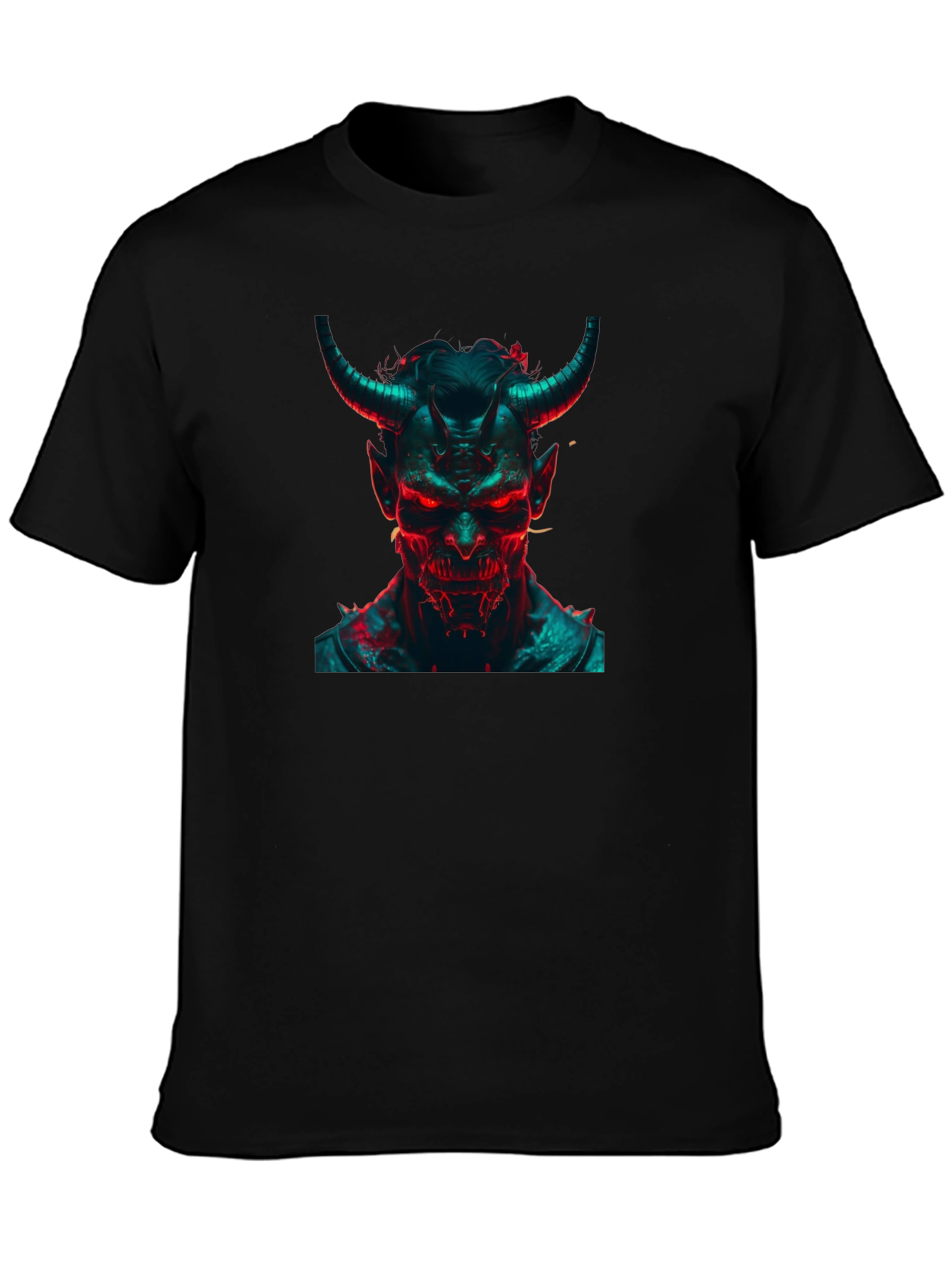 Black Demon Graphic T-Shirt - Bold & Edgy Design view 3