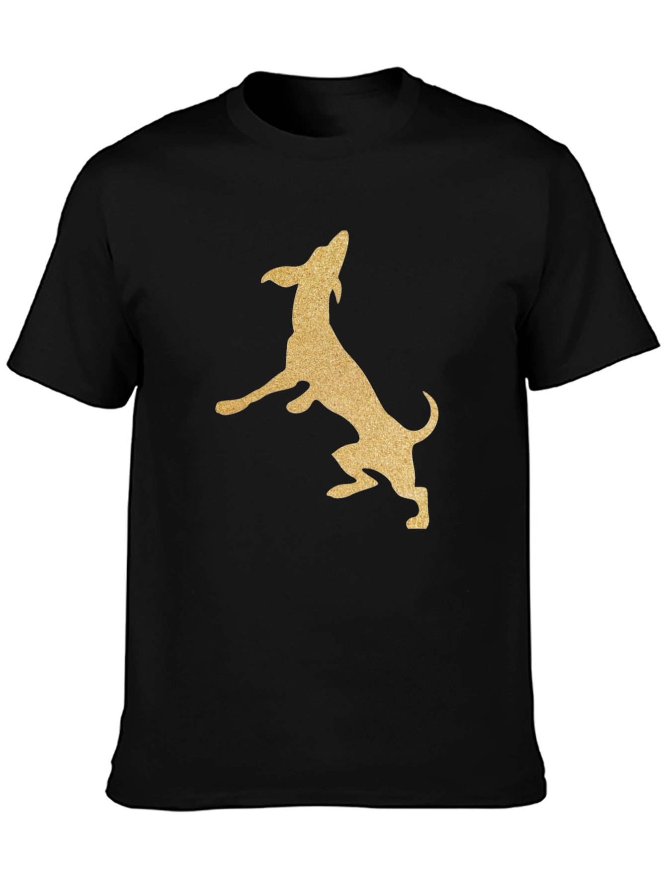 Black Dog Silhouette Graphic Tee - Black view 3