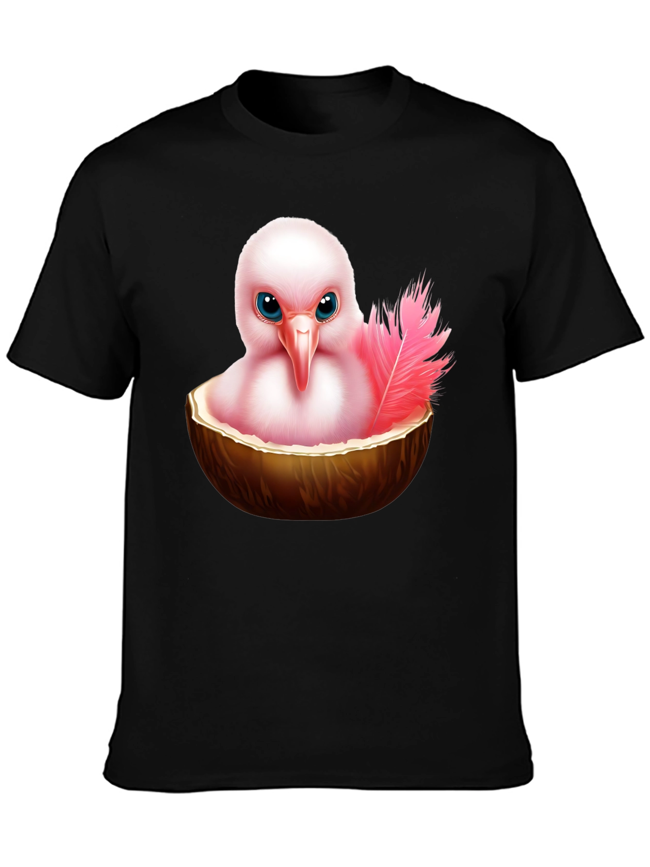 Humorous Bird in Coconut T-Shirt - 3