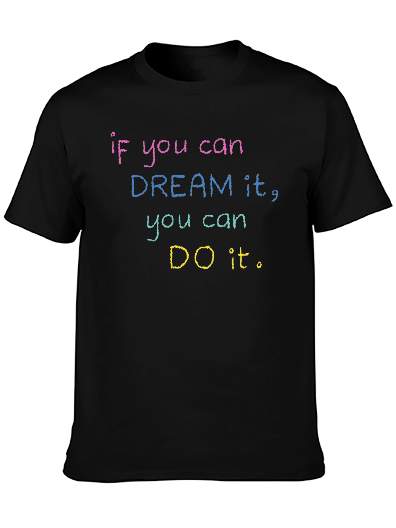 Black Dream It, Do It T-Shirt Motivational Graphic Tee view 3