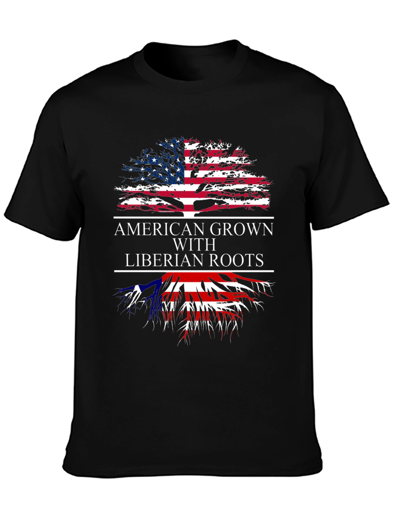 American Grown with Liberian Roots T-Shirt - 3