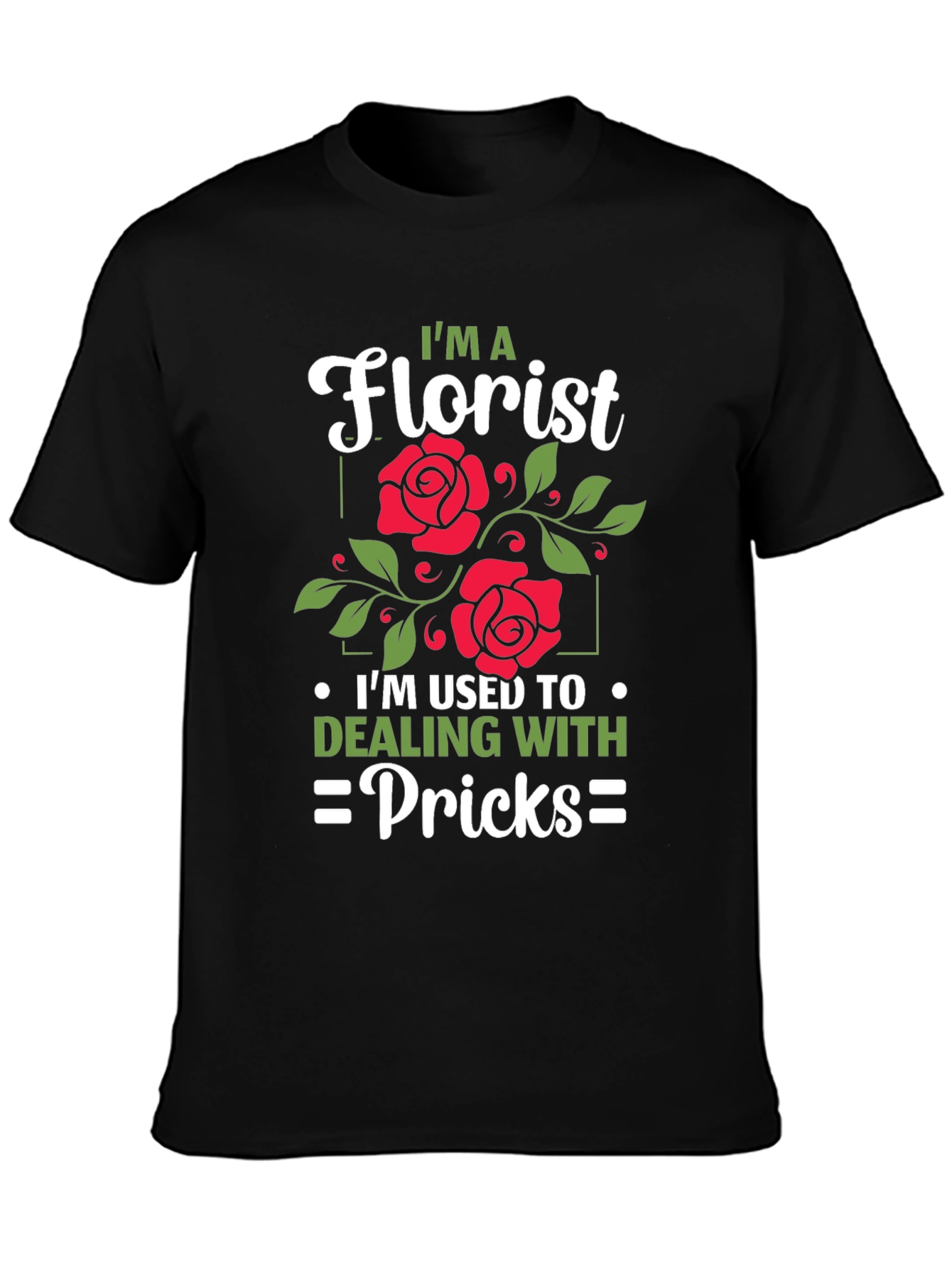 Black Florist Humor Graphic T-Shirt view 3