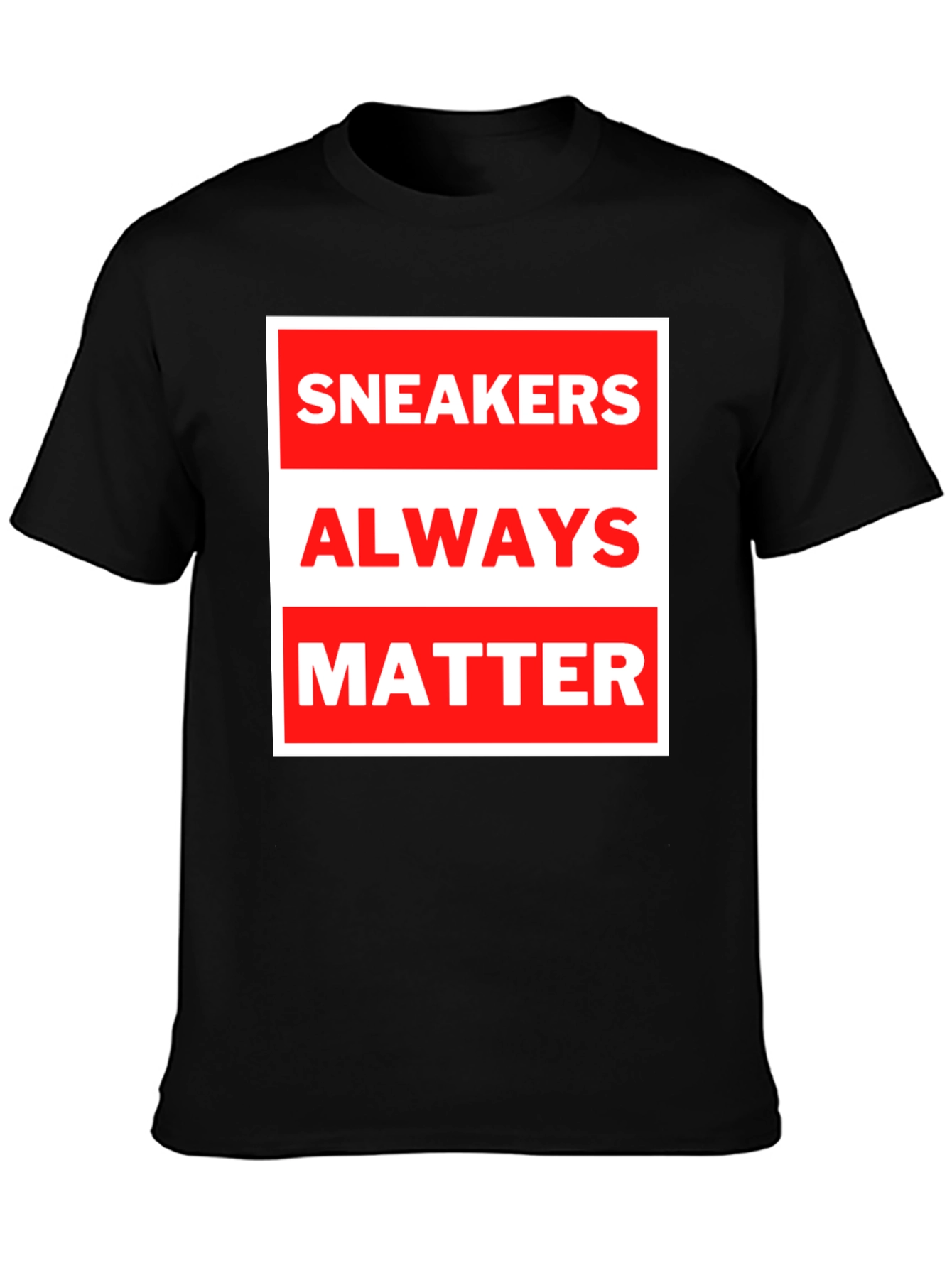 Black Sneakers Always Matter Graphic Tee - Black view 3