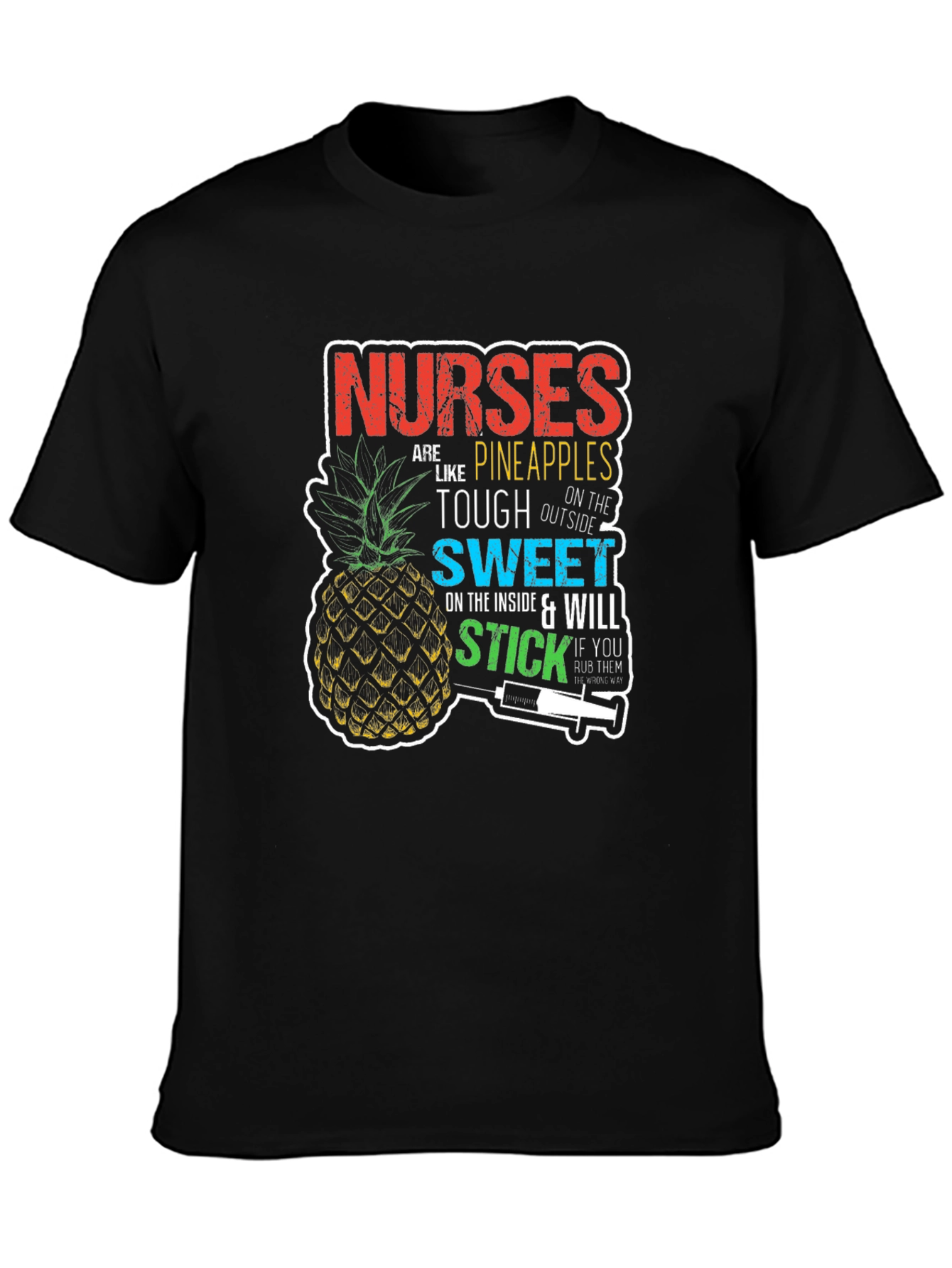 Black Nurses are Like Pineapples T-Shirt view 3