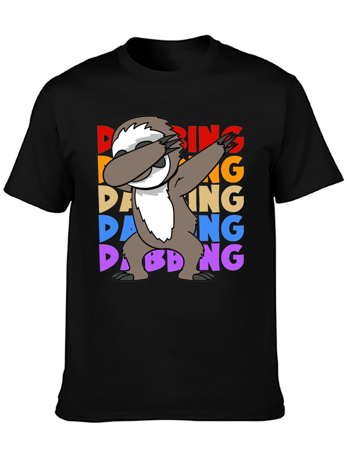 Dabbing Sloth Graphic Tee - Funny Sloth Lover Shirt - 3