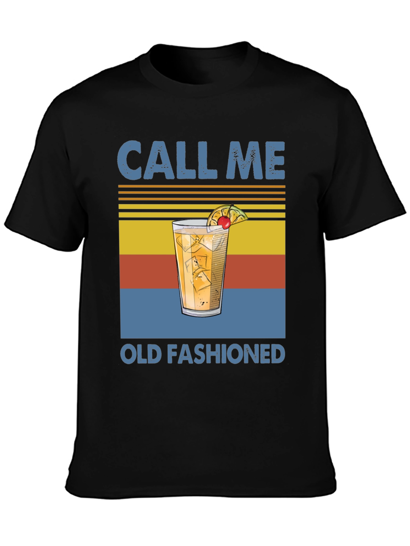 Black Call Me Old Fashioned T-Shirt view 3