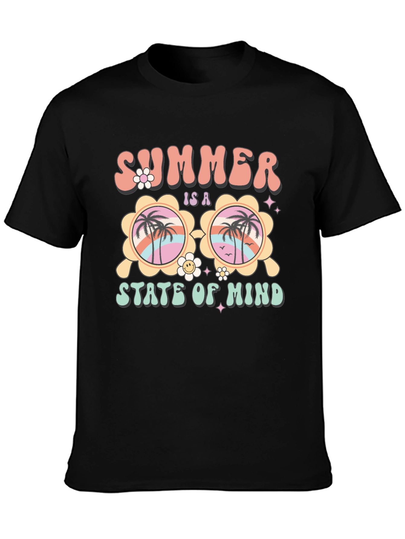 Black Summer State of Mind Graphic Tee view 3