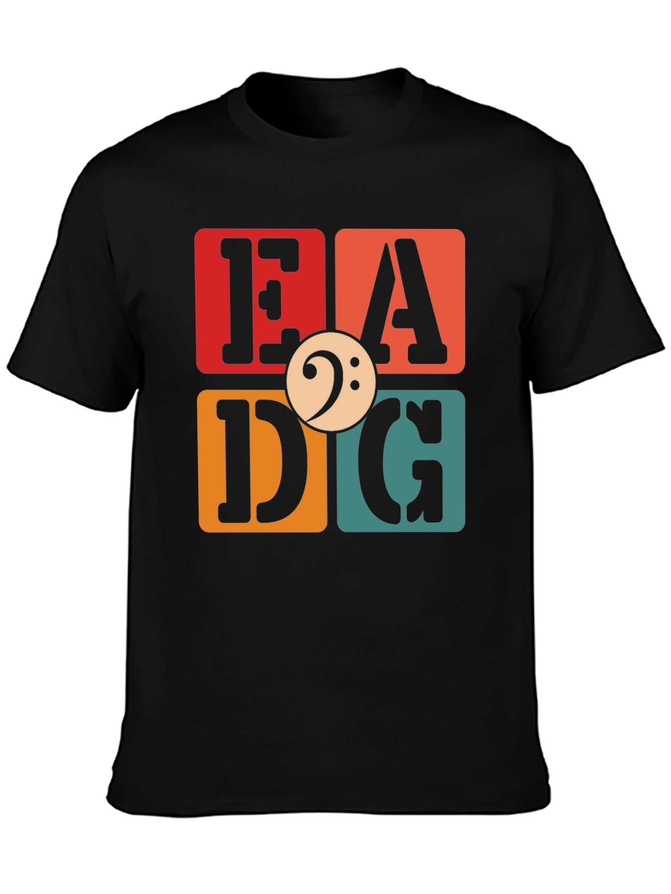Black EADG Retro Bassist T-Shirt view 3