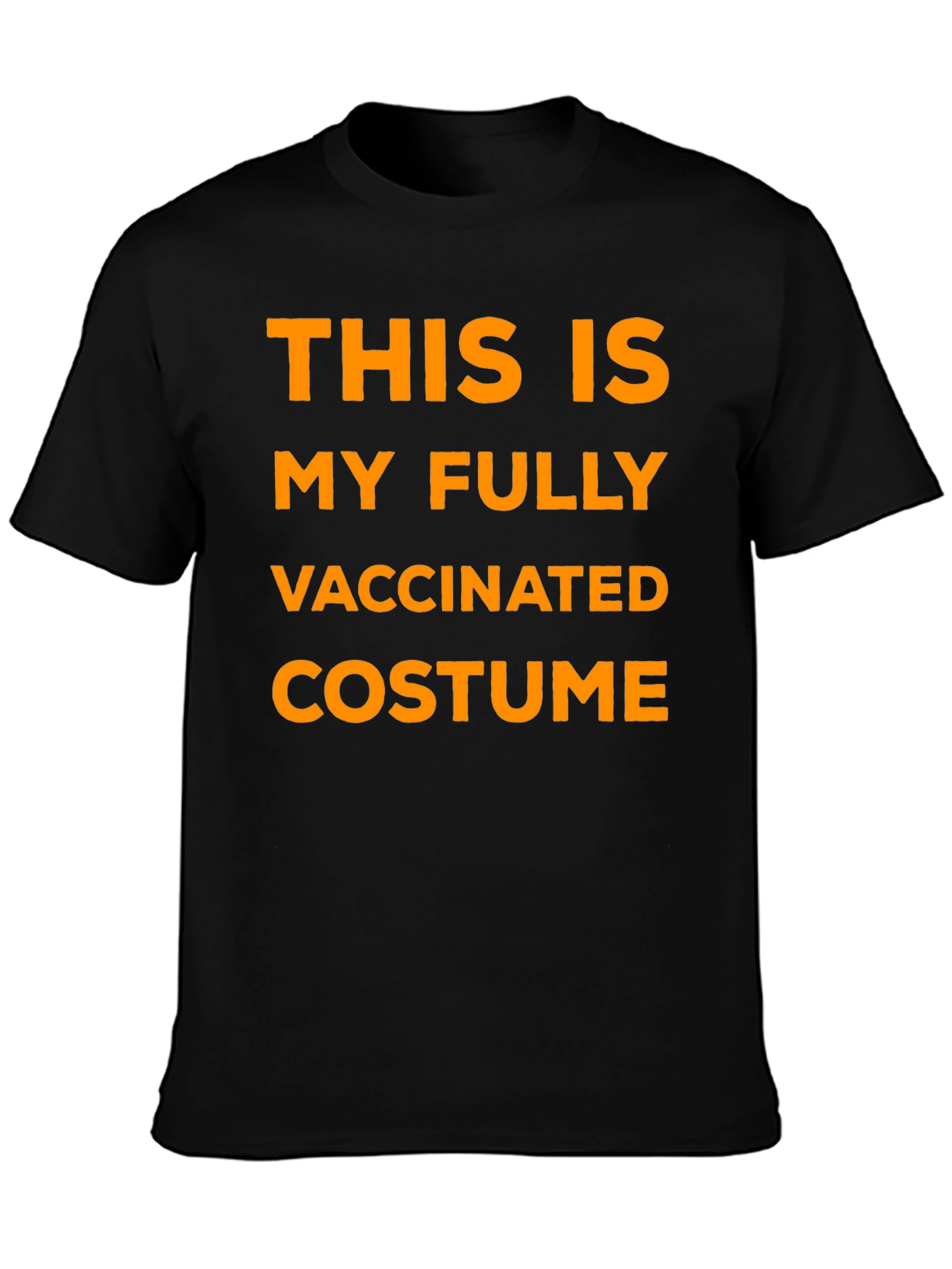 Black Fully Vaccinated Costume T-Shirt - Funny Halloween view 3