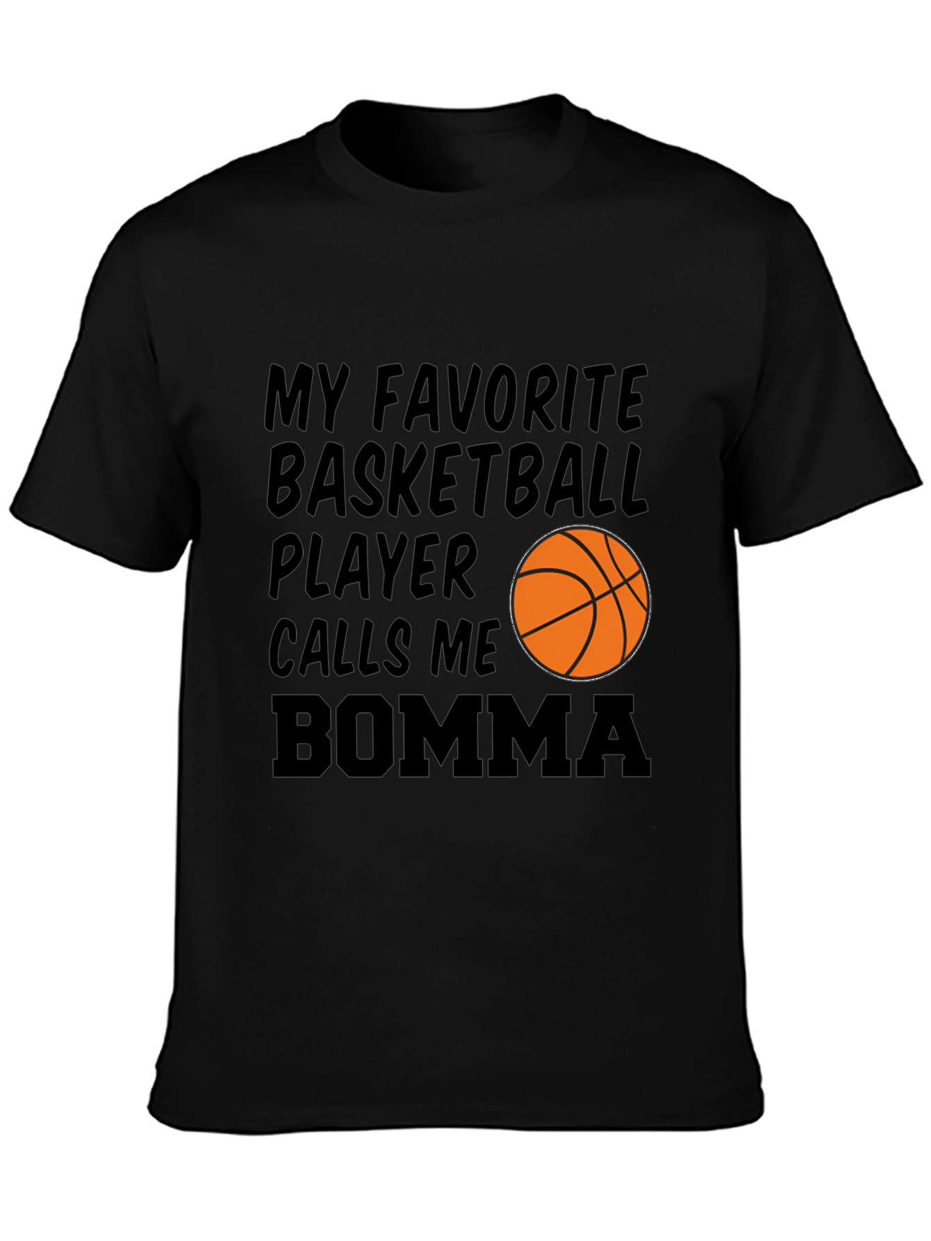 Black Basketball Bomma T-Shirt view 3