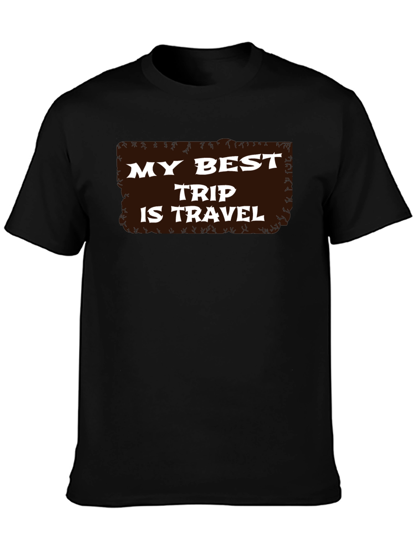 Black My Best Trip is Travel - Graphic T-Shirt view 3