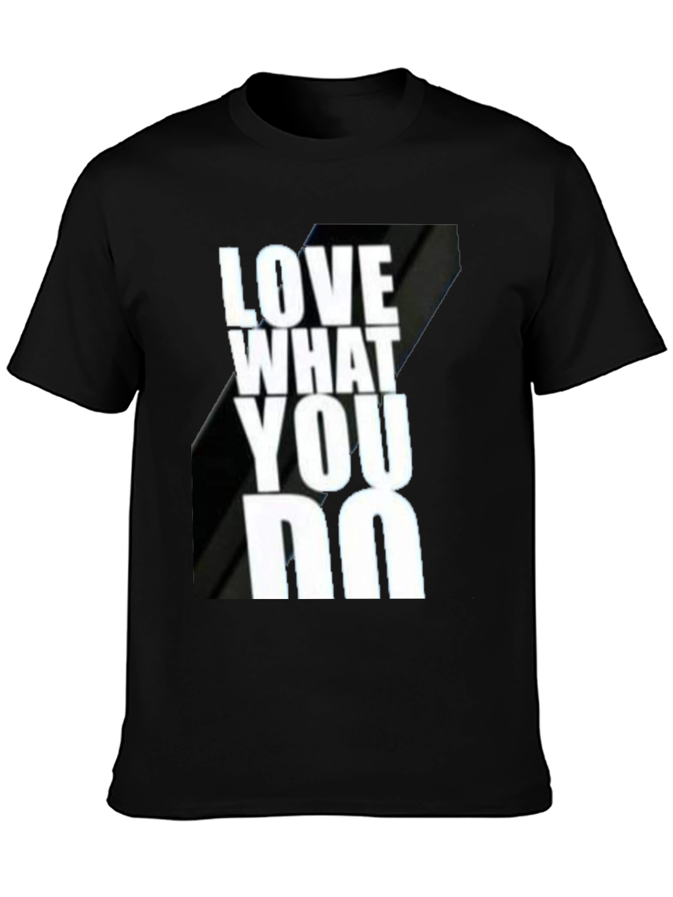 Black Love What You Do Black Graphic T-Shirt view 3