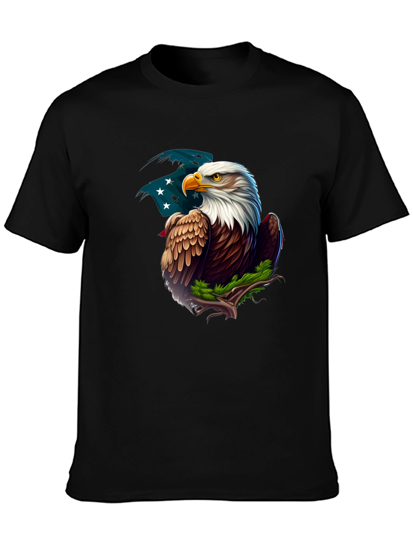 Black Eagle Graphic Tee - Patriotic American Pride view 3