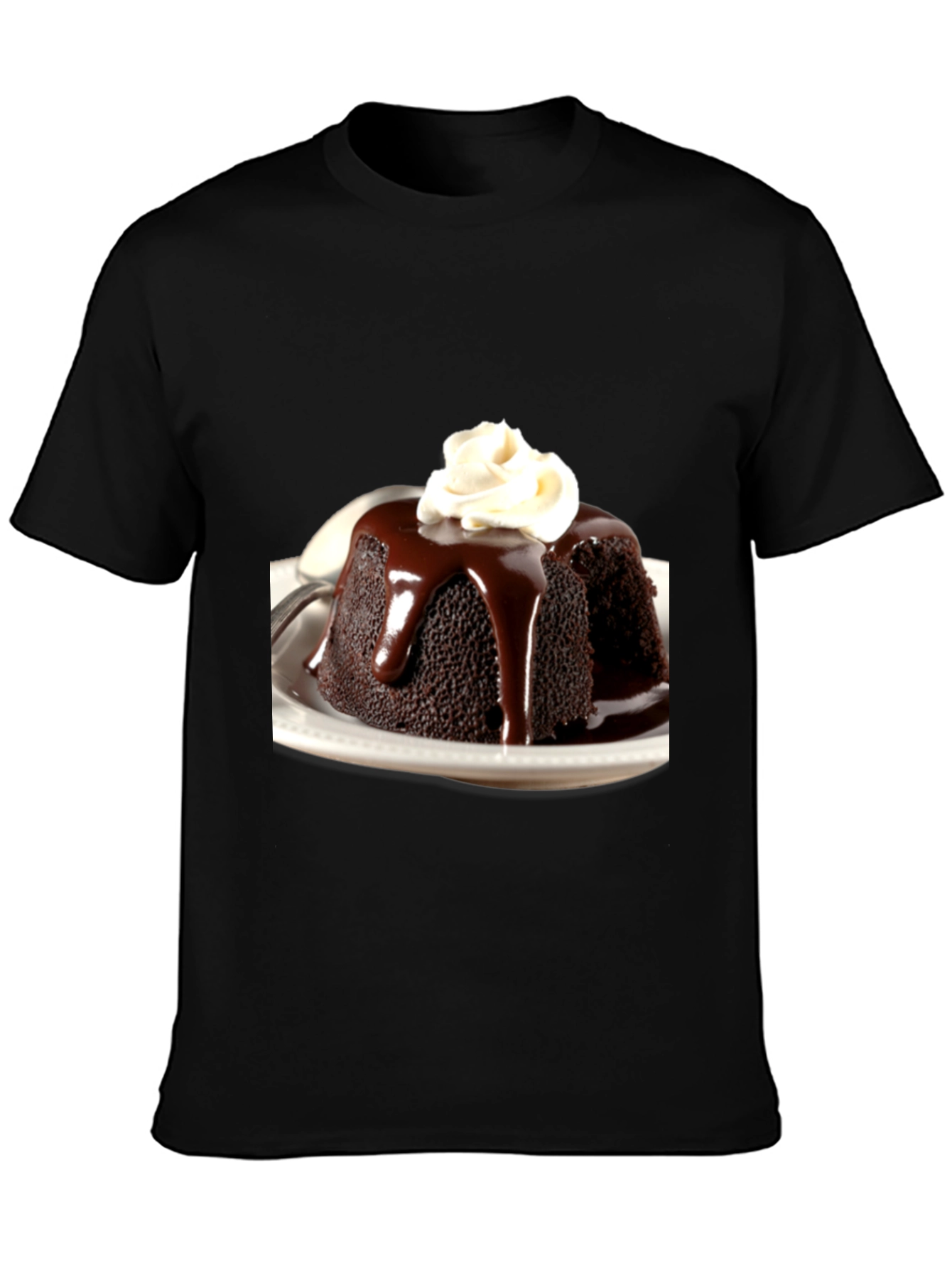 Black Chocolate Pudding Dessert T-Shirt view 3