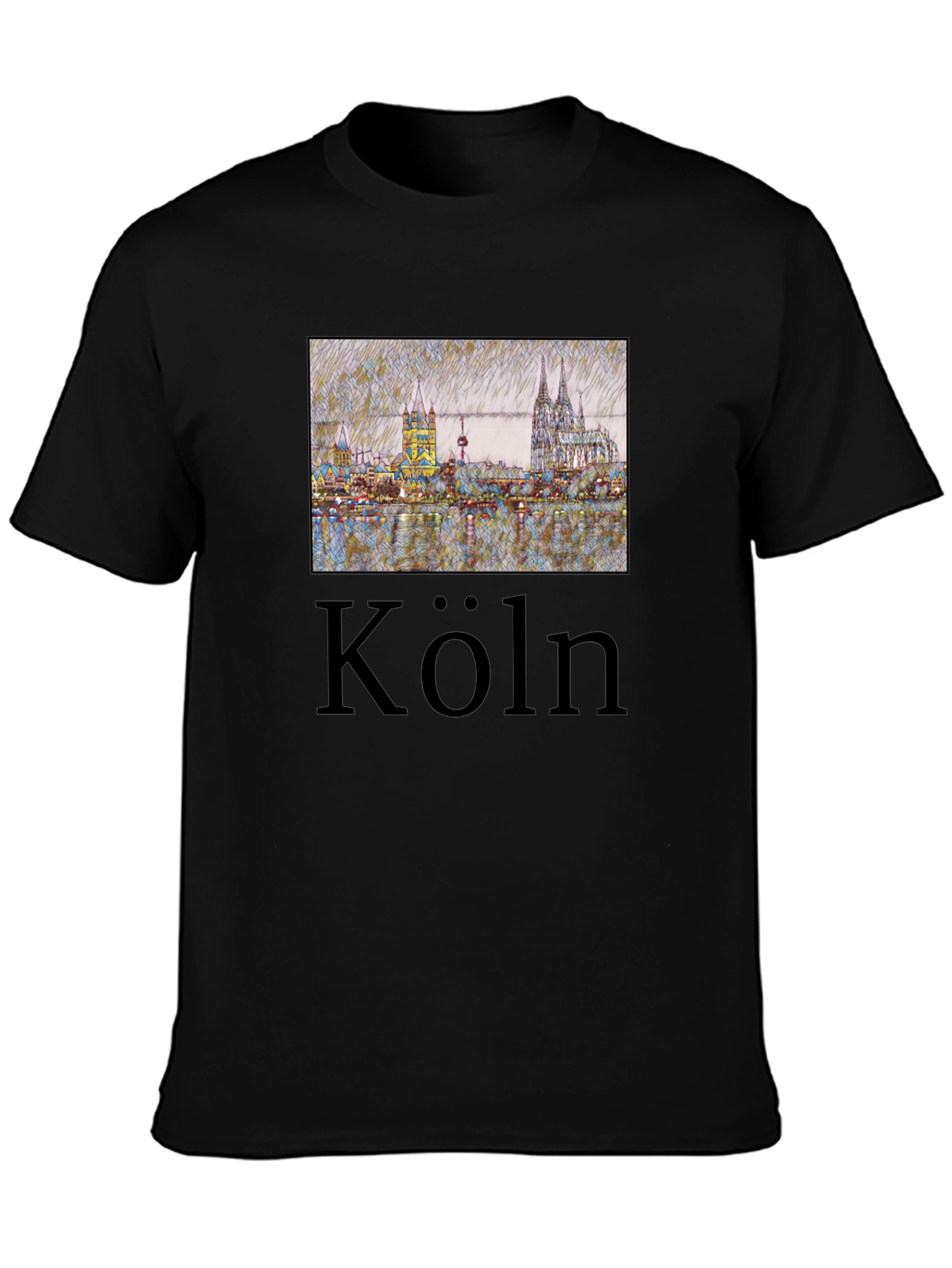 Cologne Skyline T-Shirt - Köln Germany Tee - 3