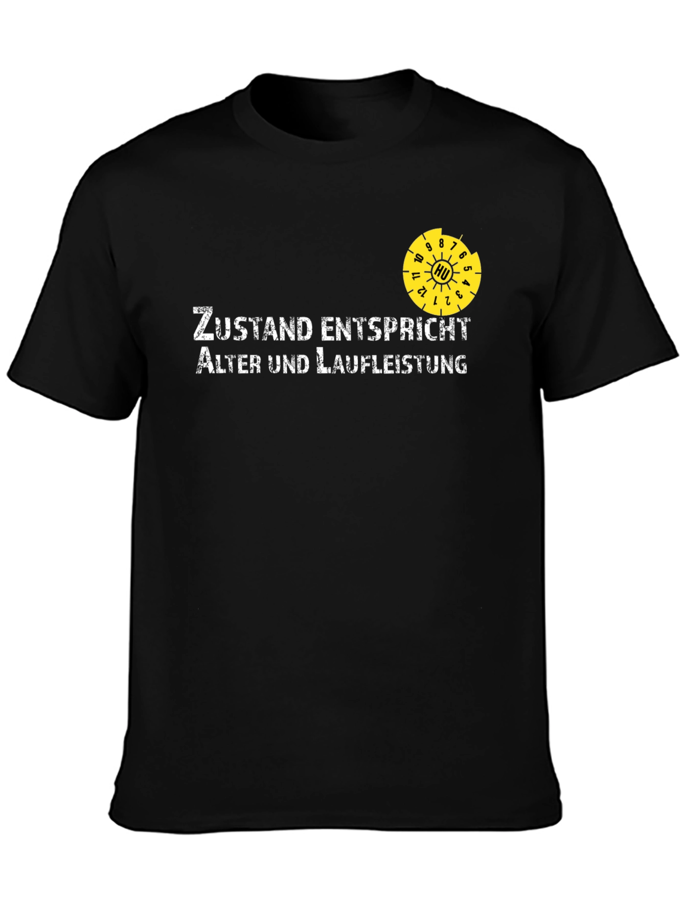 Black Zustand Entspricht Men's Black T-Shirt view 3