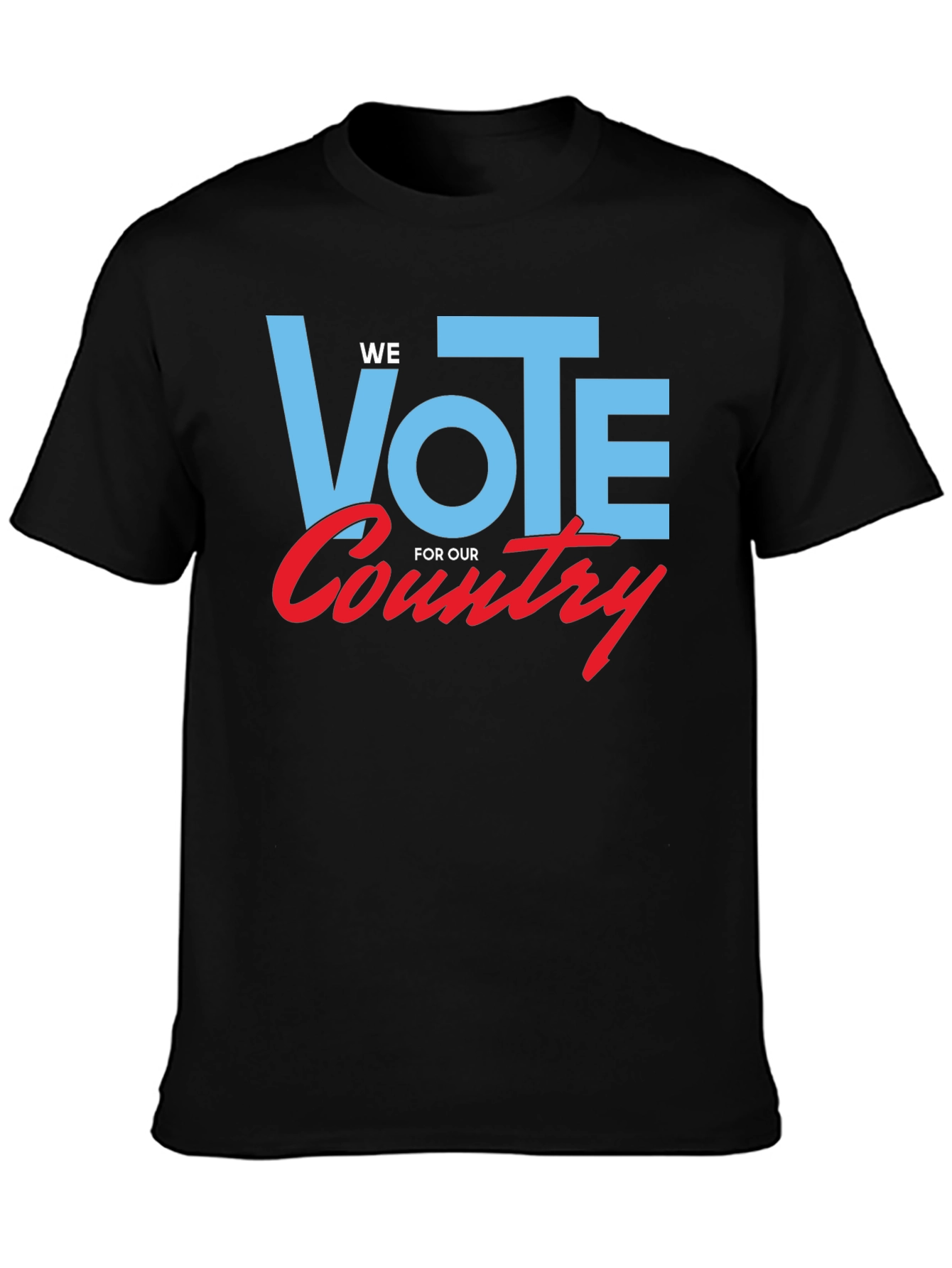 Black Vote For Our Country Graphic Tee - Black Cotton view 3