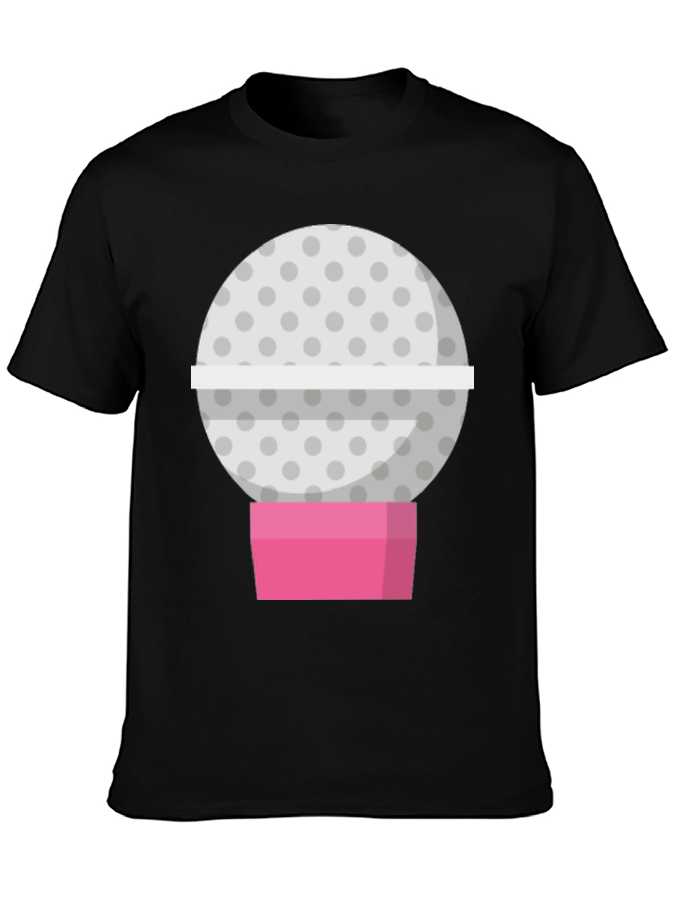 Black Golf Ball Candy Machine Graphic Tee view 3
